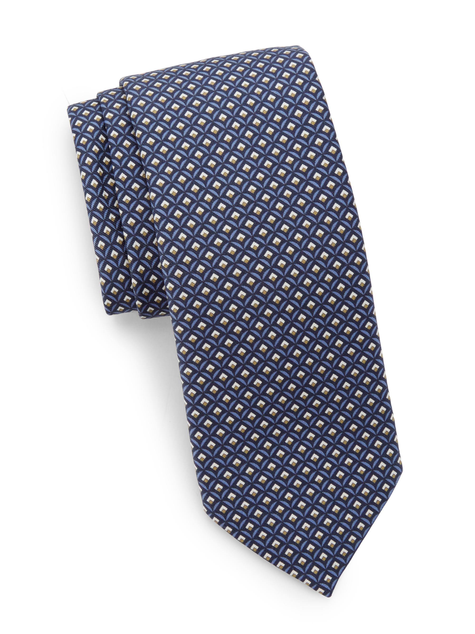 Kiton Houndstooth Silk Tie | Saks Fifth Avenue
