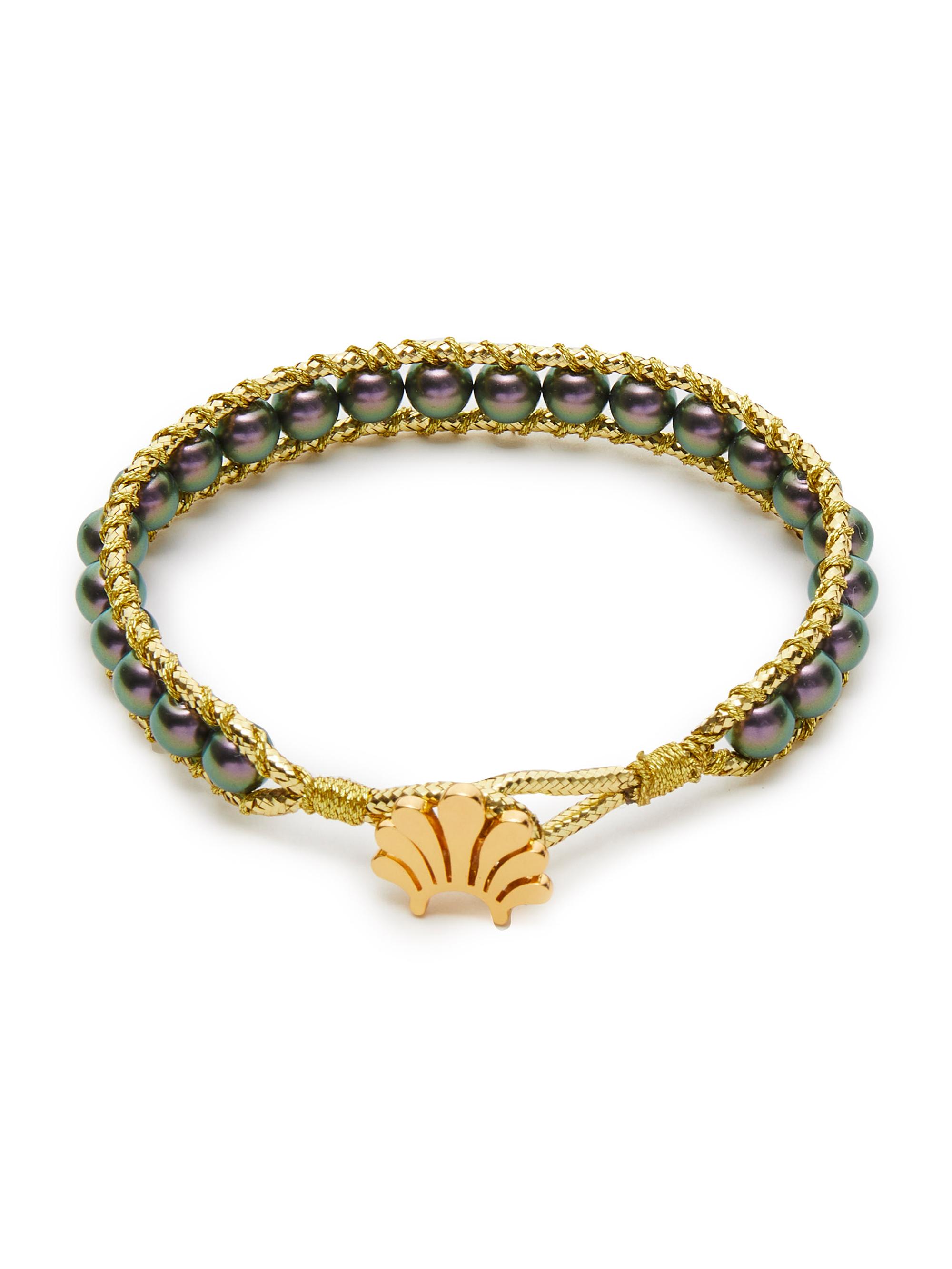 Lele Sadoughi Women's Imitation Tahitian Pearl Cord Bracelet - Tahitain Pearl