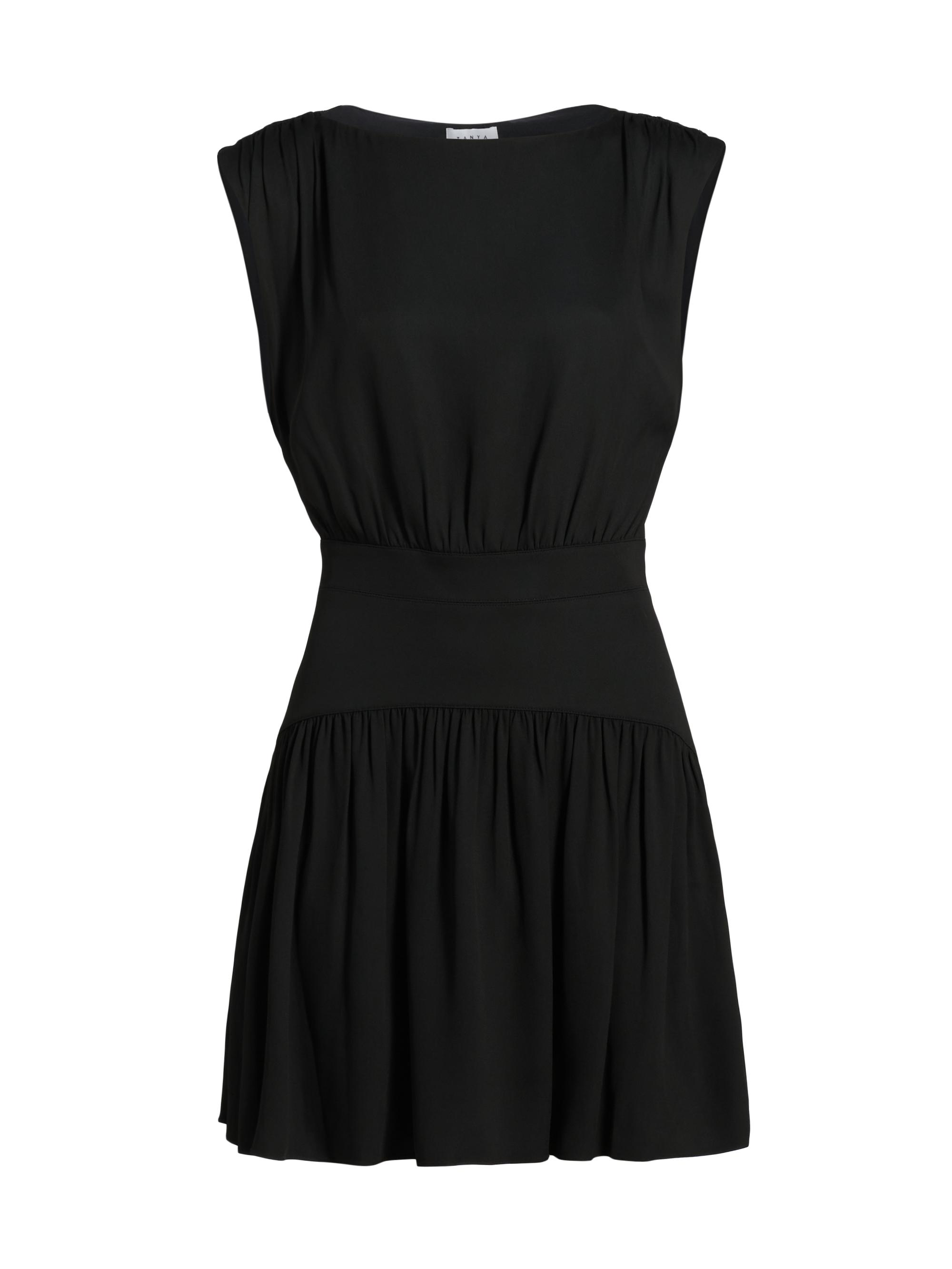 Tanya Taylor Women's Claira Stretch Crêpe Minidress - Black