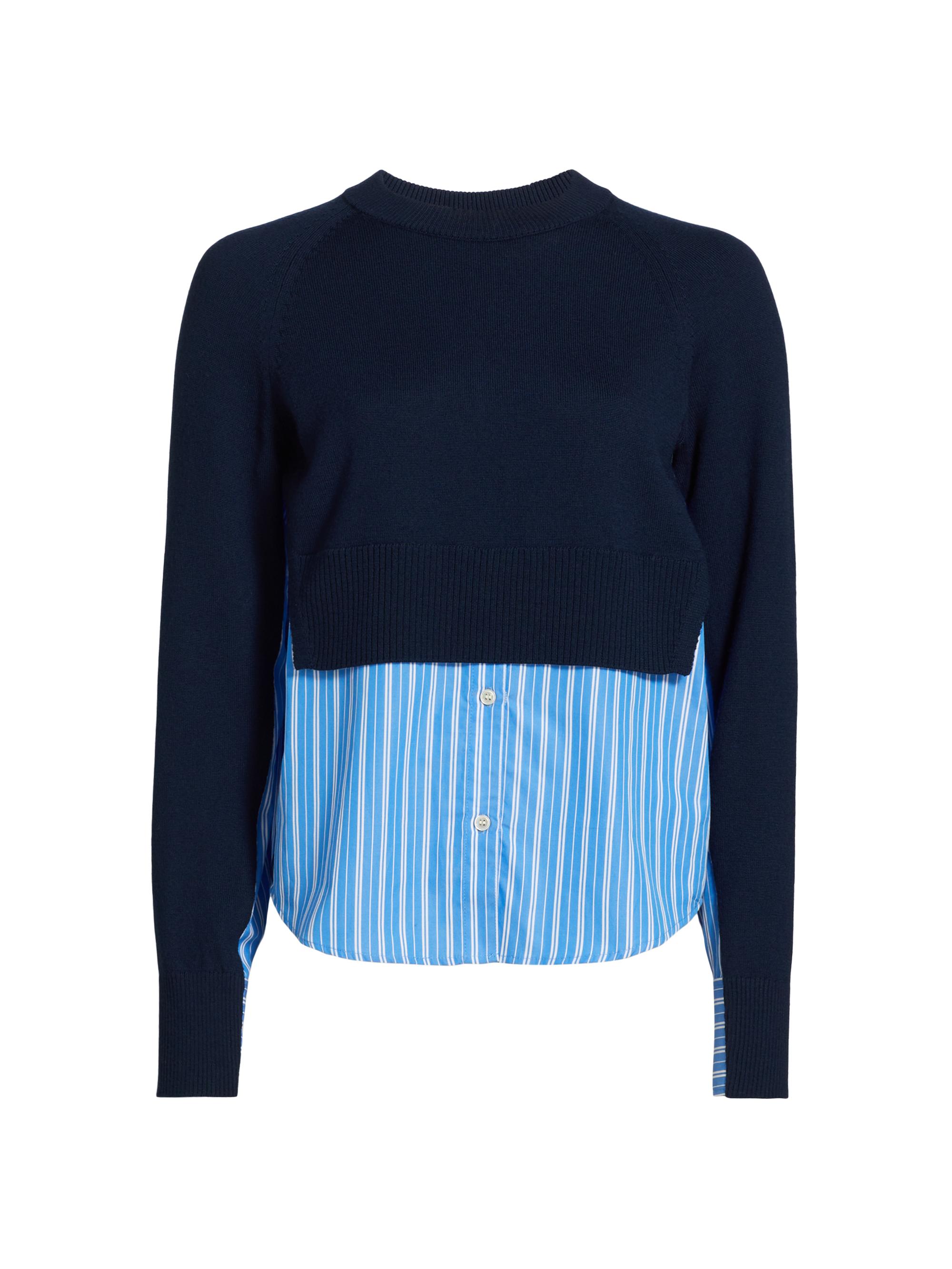 Tanya Taylor Women's Archie Combo Sweater - Maritime Cerulean Blue Multi