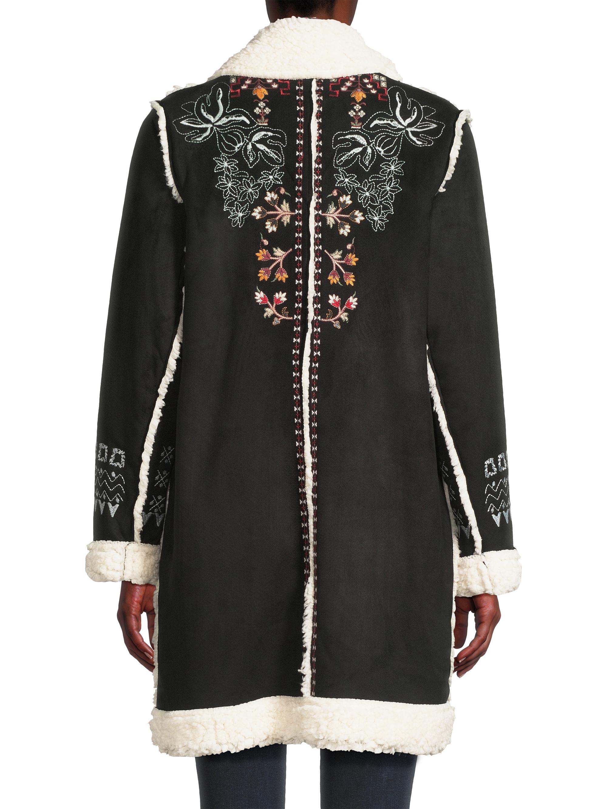 Johnny Was Lori Faux Suede Sherpa Jacket | Saks Fifth Avenue