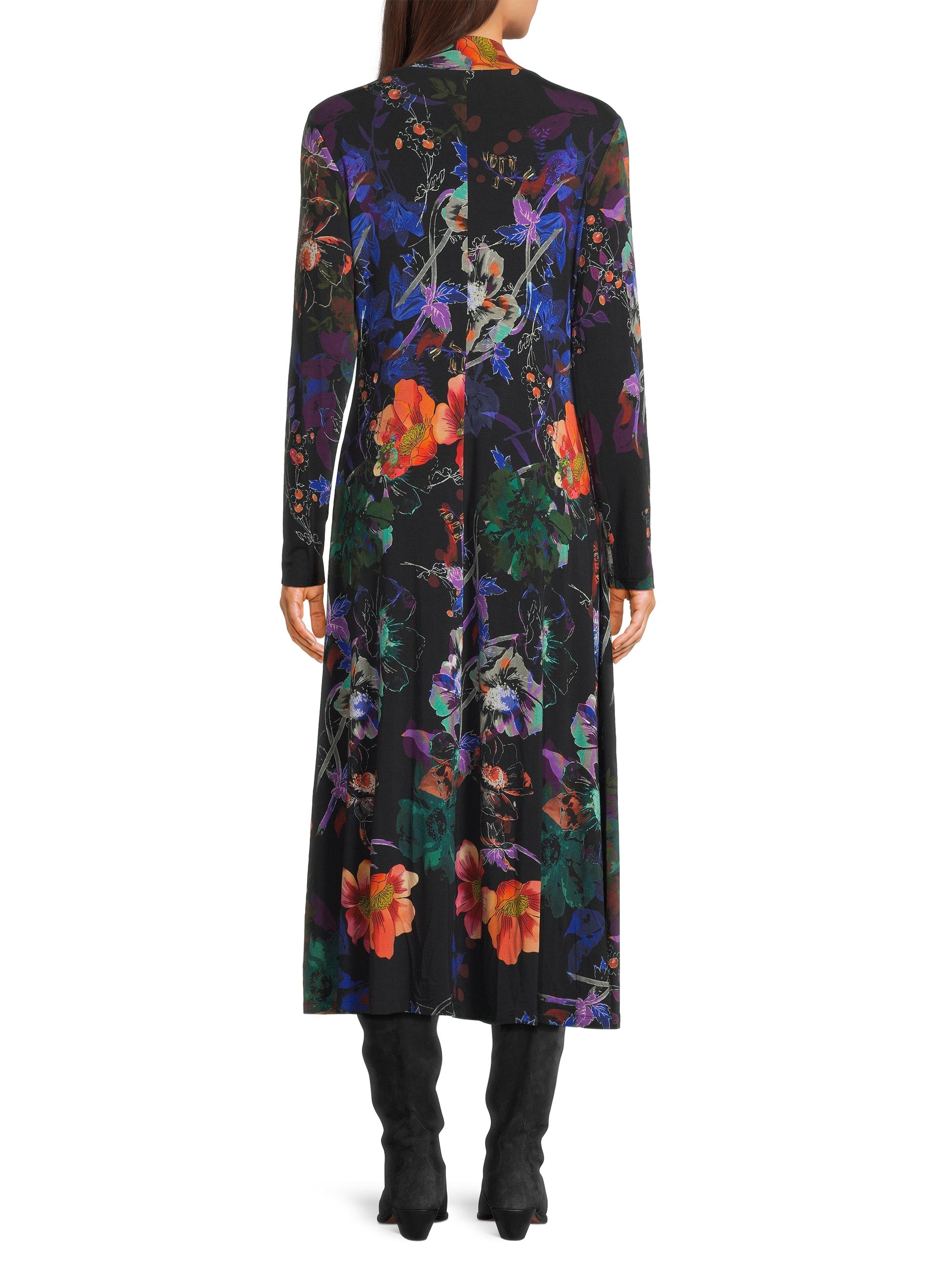 Johnny Was The Janie Floral Mockneck Midi-Dress | Saks Fifth Avenue
