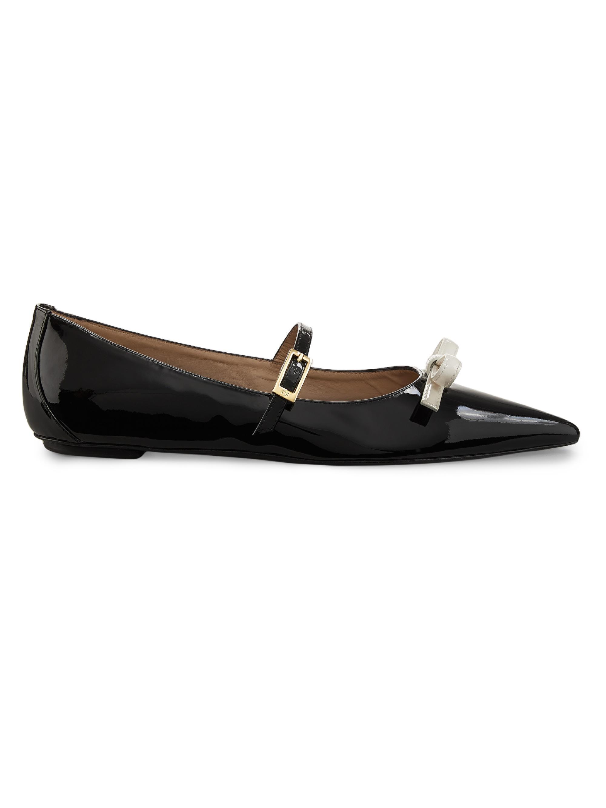 Stuart Weitzman Women's Felicity Patent Leather Mary Janes - Adobe