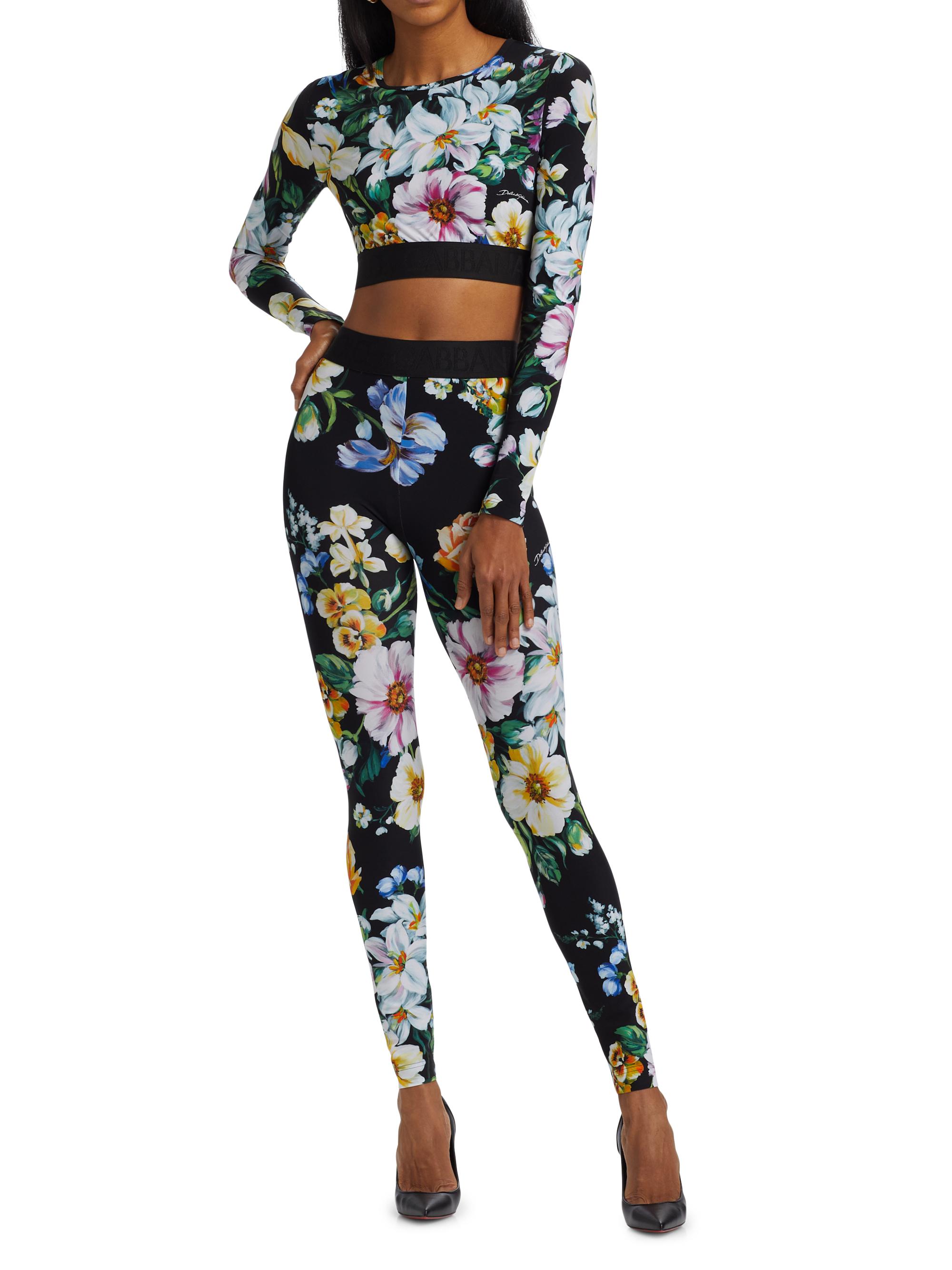 Dolce&Gabbana Mixed Floral Crop Top | Saks Fifth Avenue