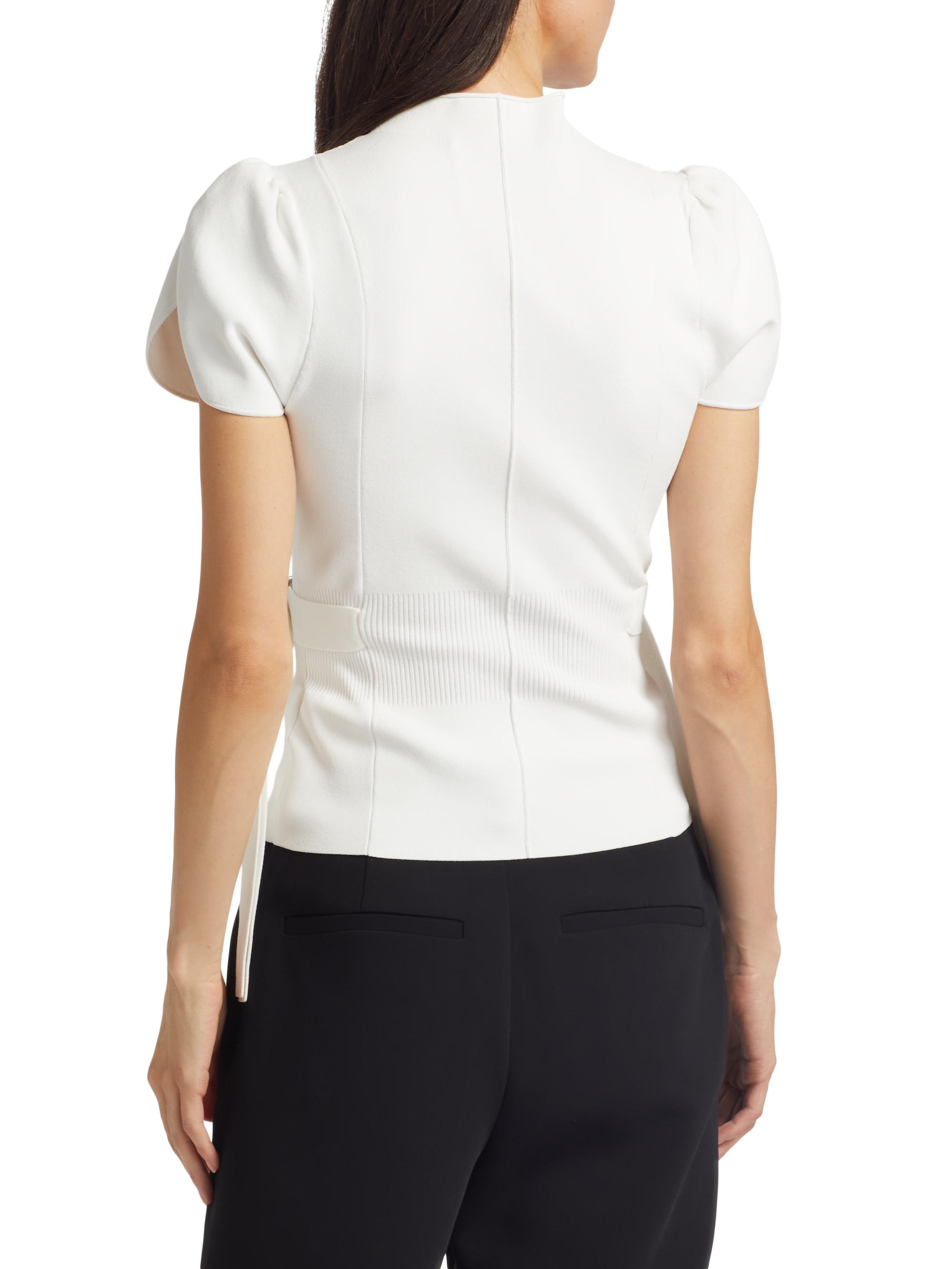 3.1 Phillip Lim Compact Rib-Knit Tulip Top | Saks Fifth Avenue