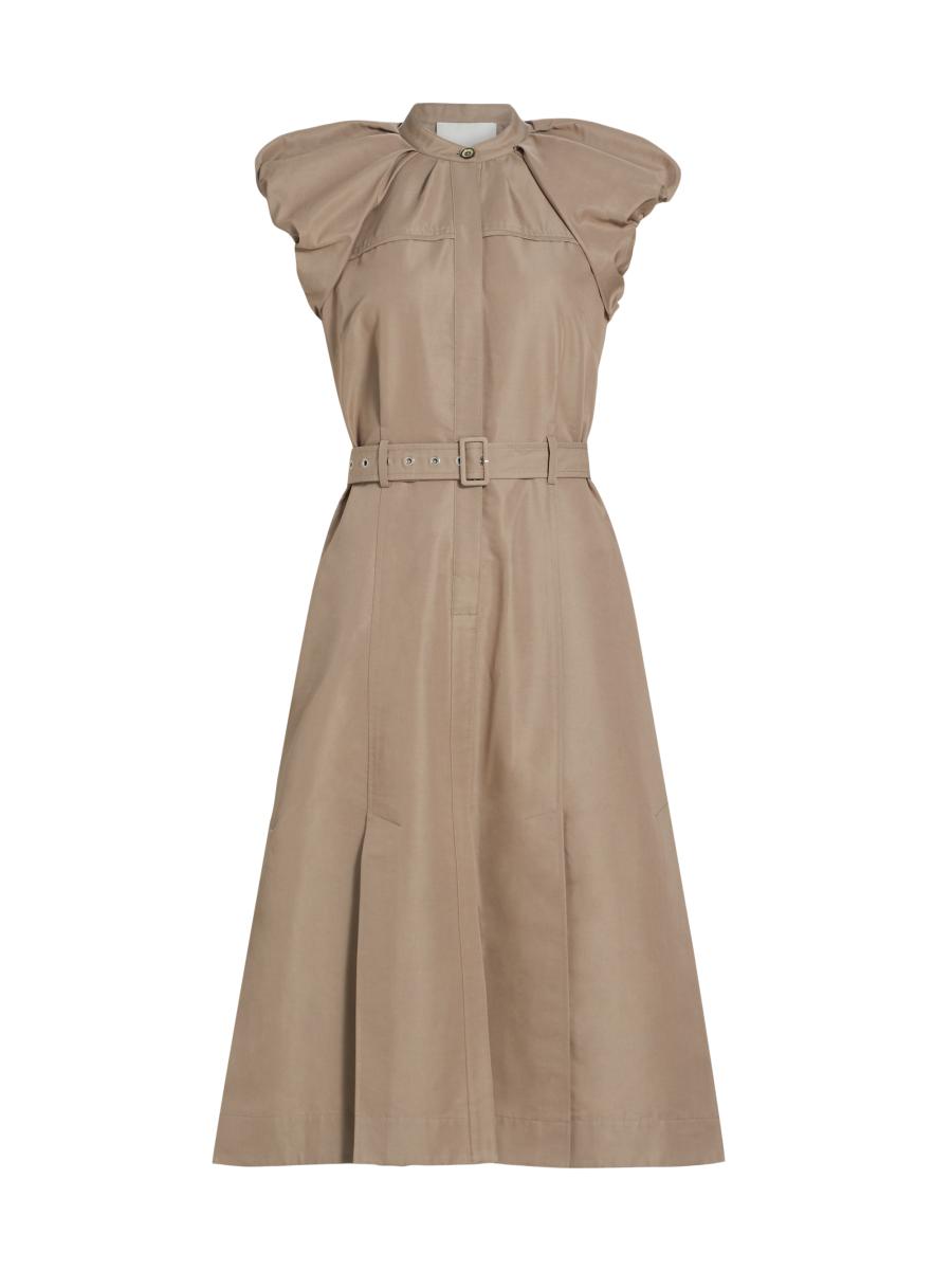 3.1 Phillip Lim Puff-Sleeve Belted Shirtdress | Saks Fifth