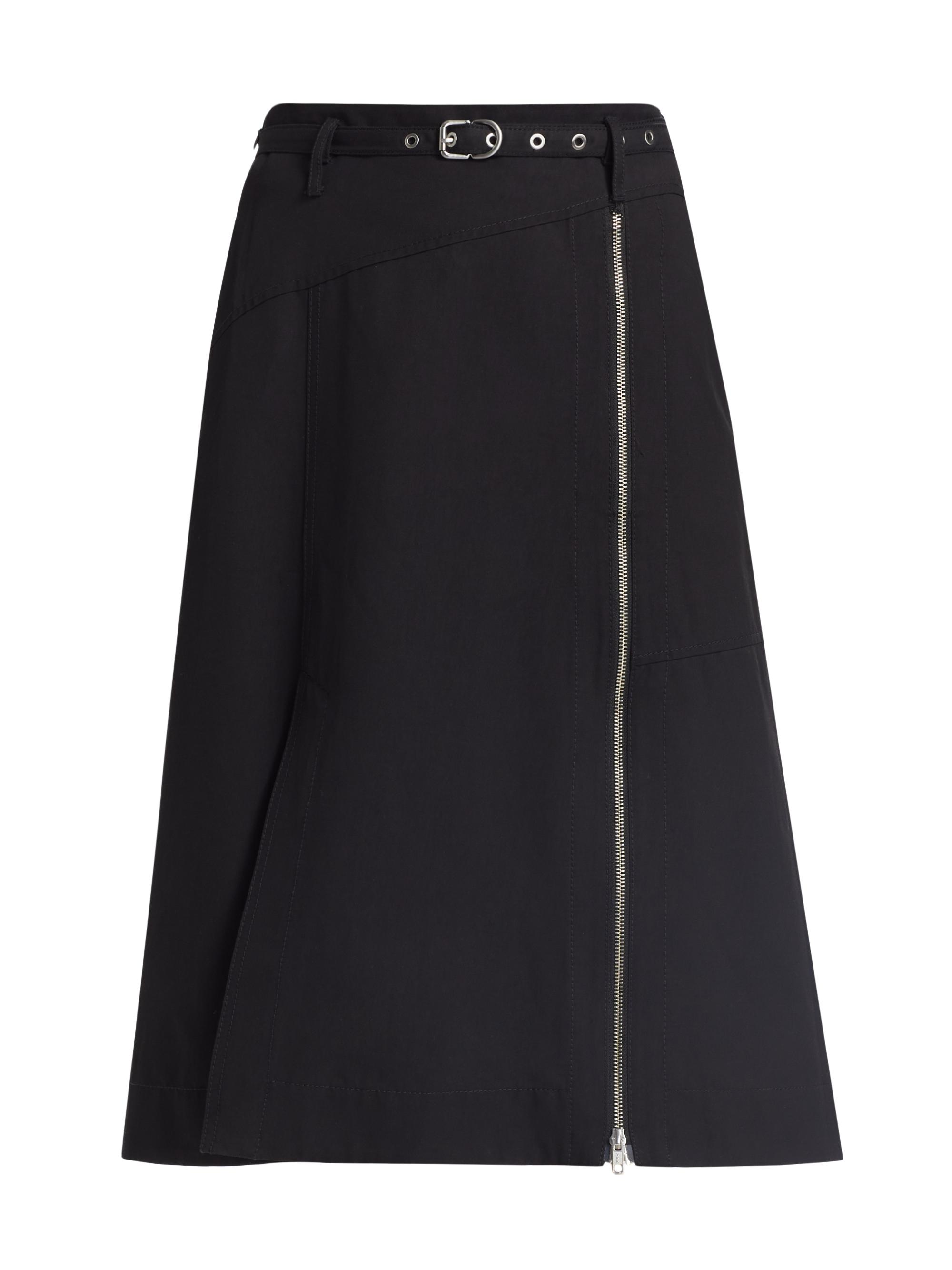 3.1 Phillip Lim Women's Belted Utility Midi-Skirt - Black