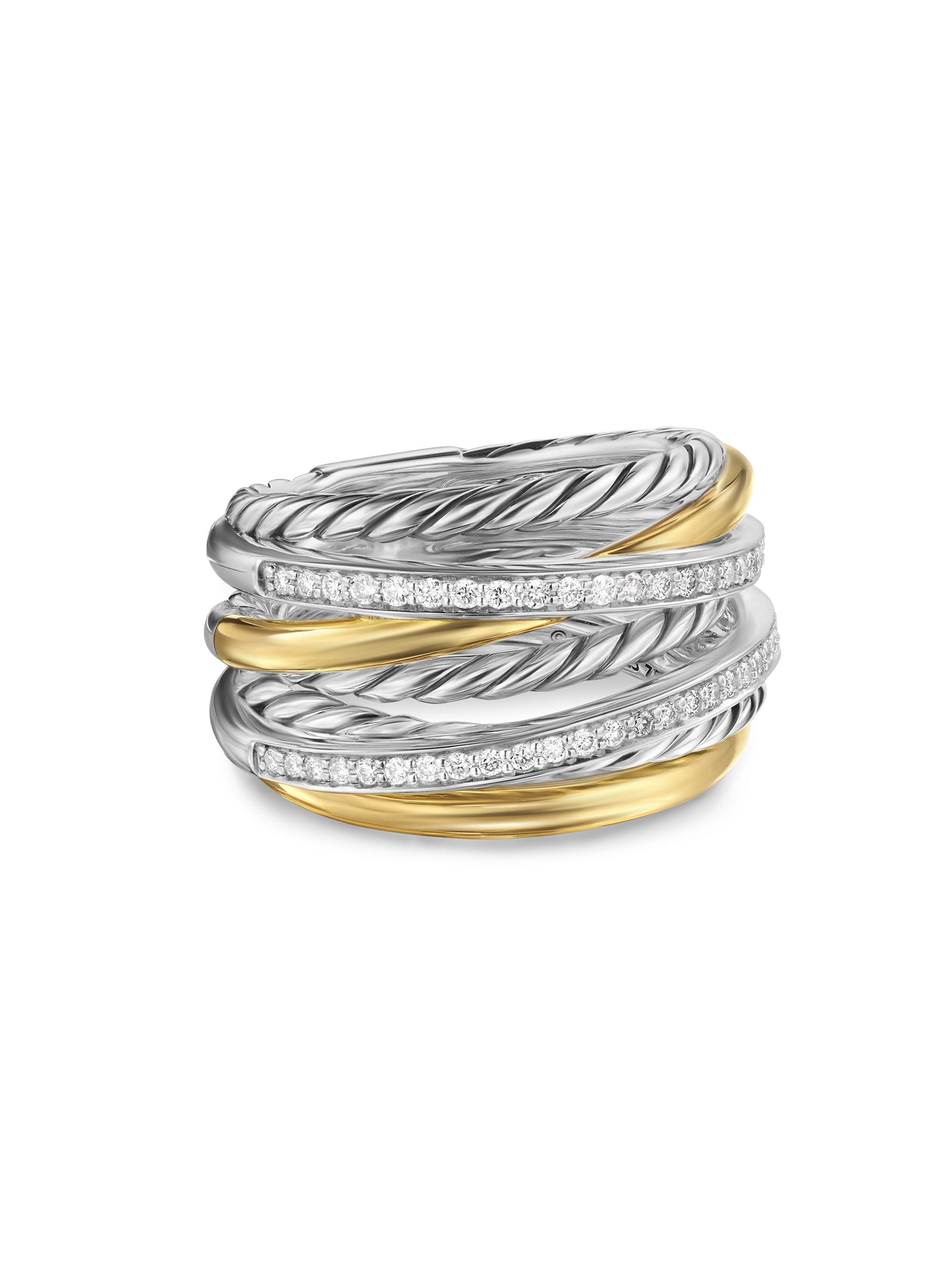 David Yurman Crossover Seven Row Ring in Sterling Silver | Saks