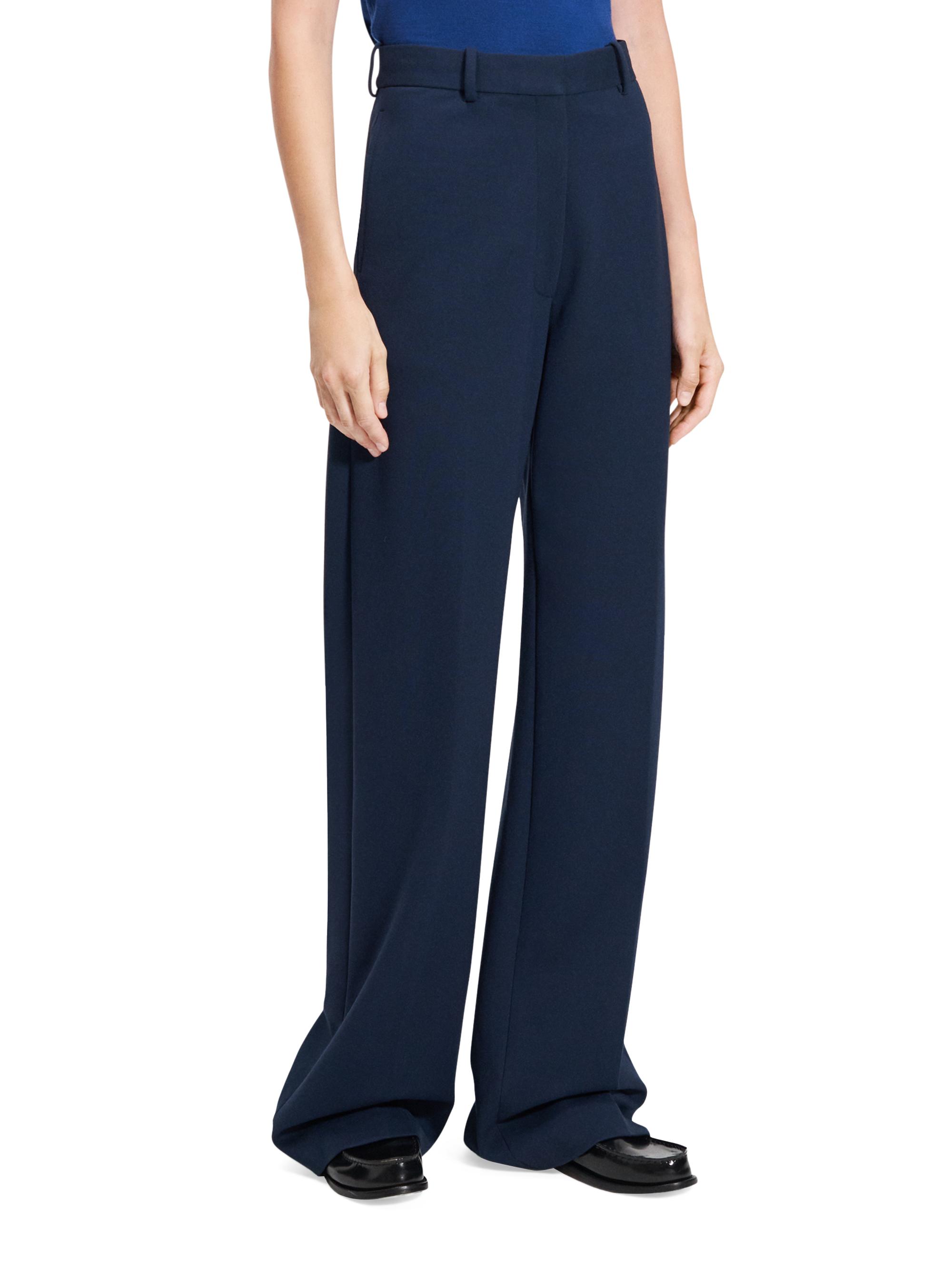 Theory Classic Wide-Leg Trousers | Saks Fifth Avenue