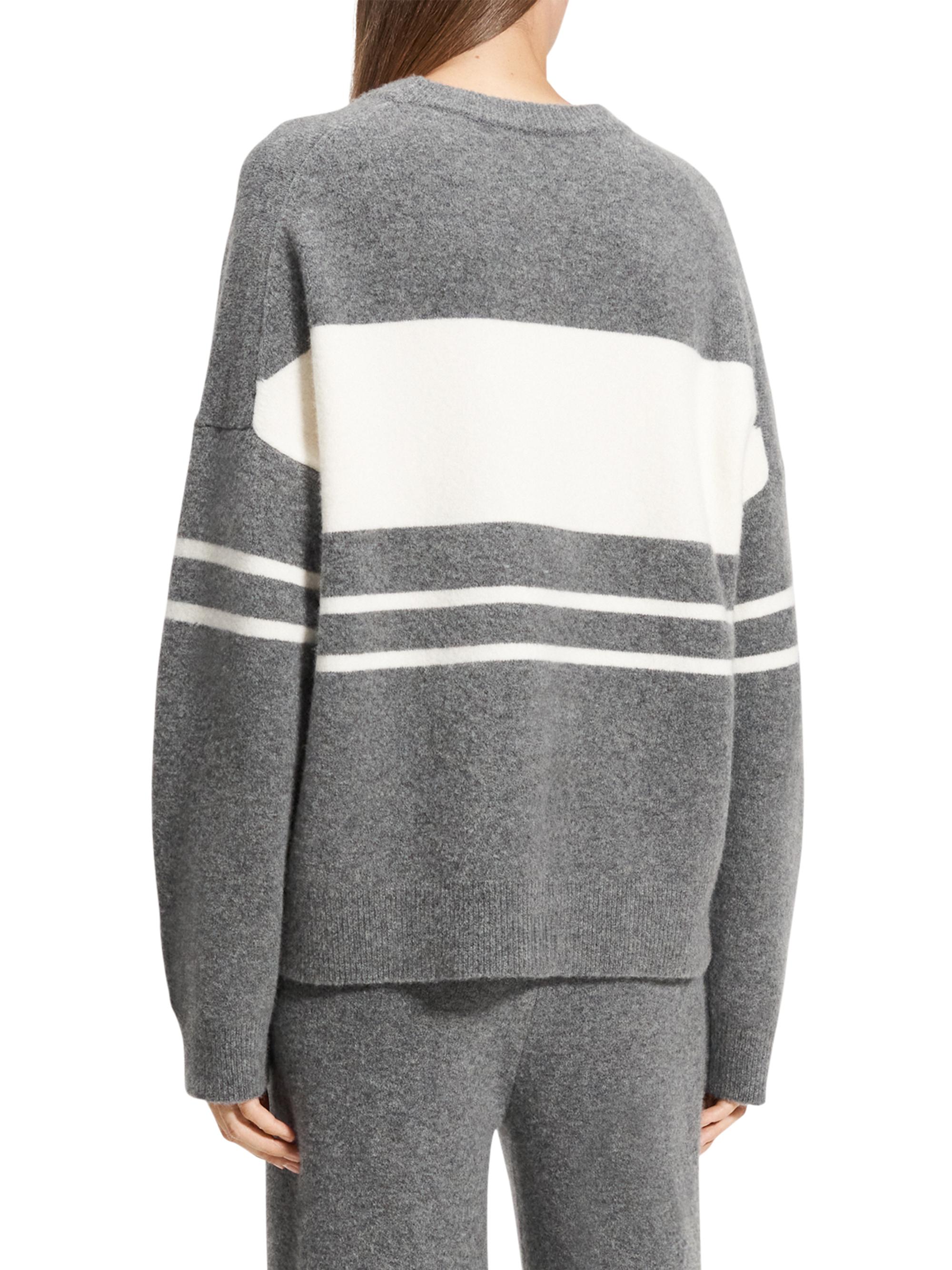 Theory Color Block Wool-Blend Sweater | Saks Fifth Avenue