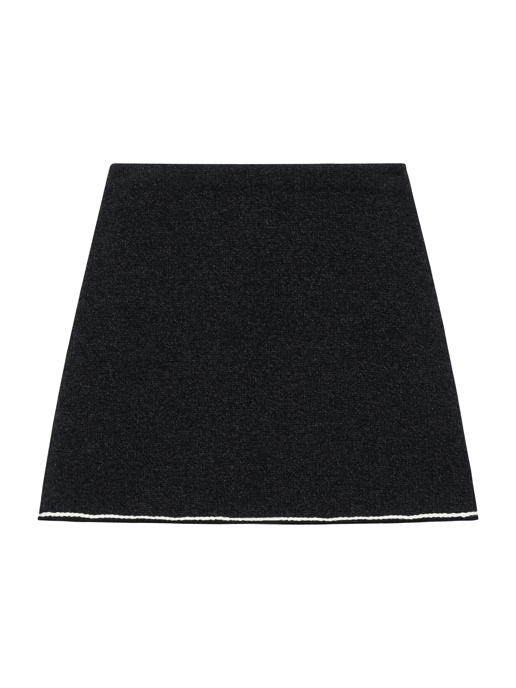 Theory Women's Felted Tweed Miniskirt - Black Multi