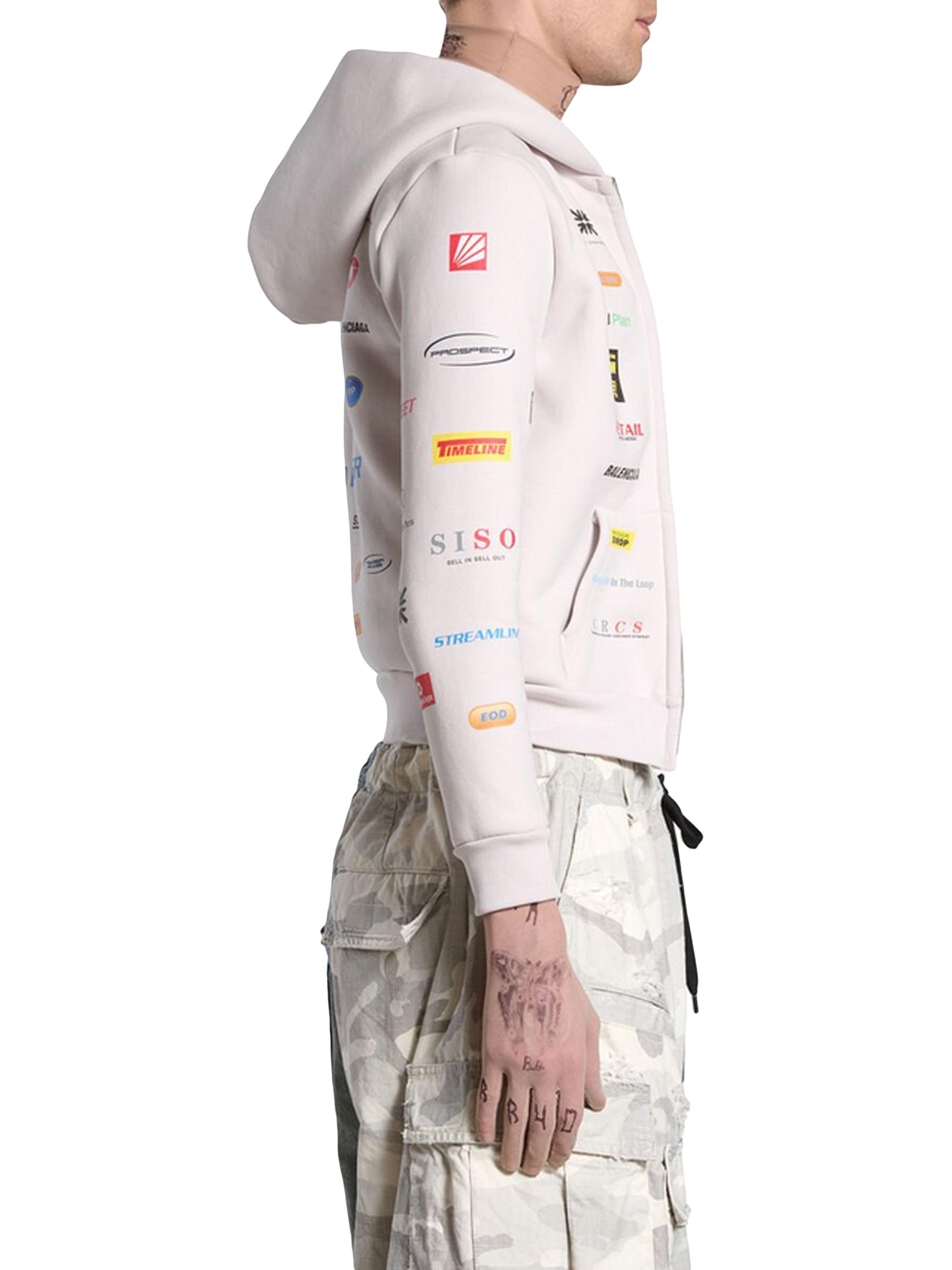 Business English Zip-Up Hoodie Small Fit