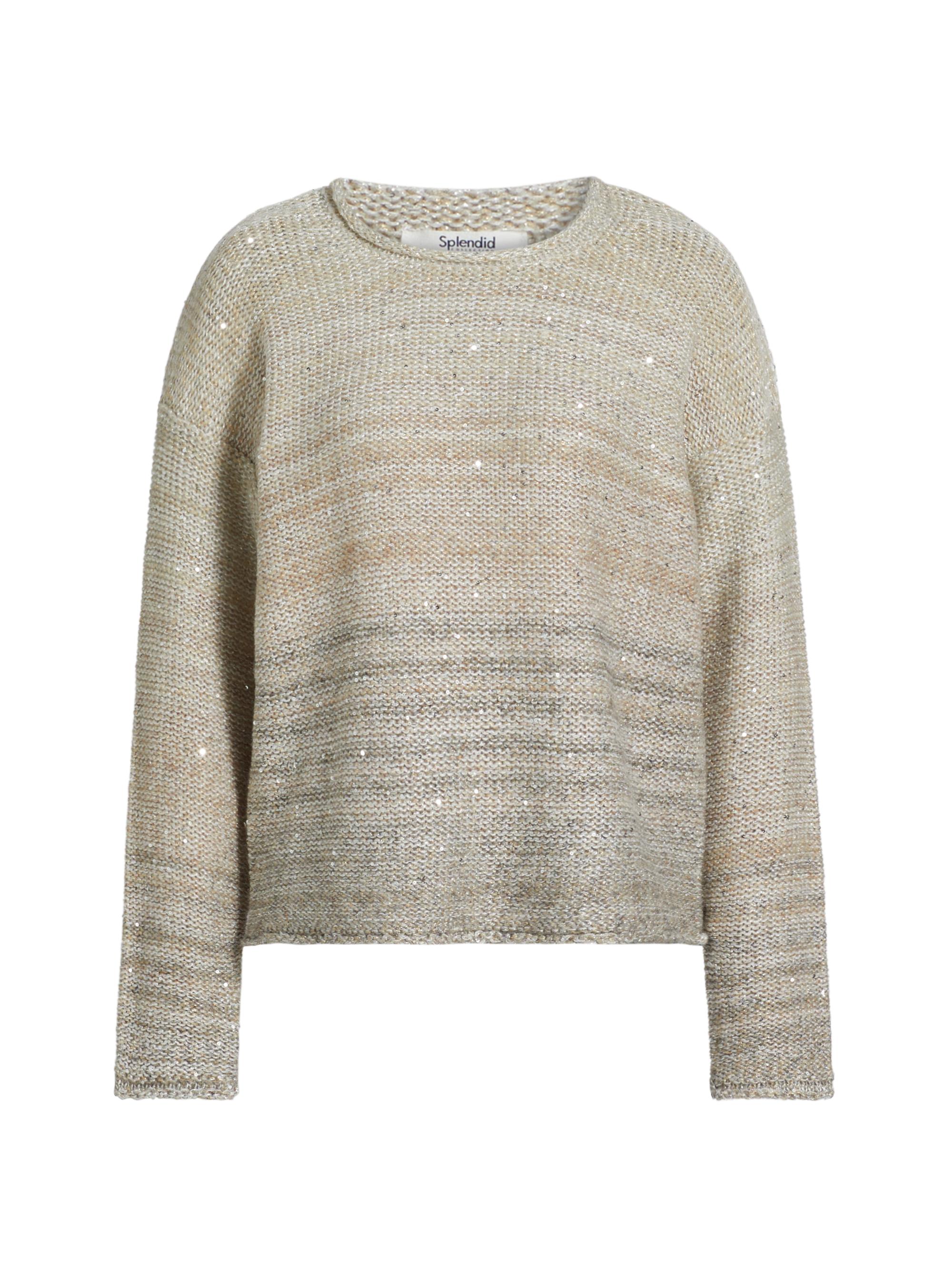 Splendid Women's Elsa Sequin Sweater - Twany Silver Ombre