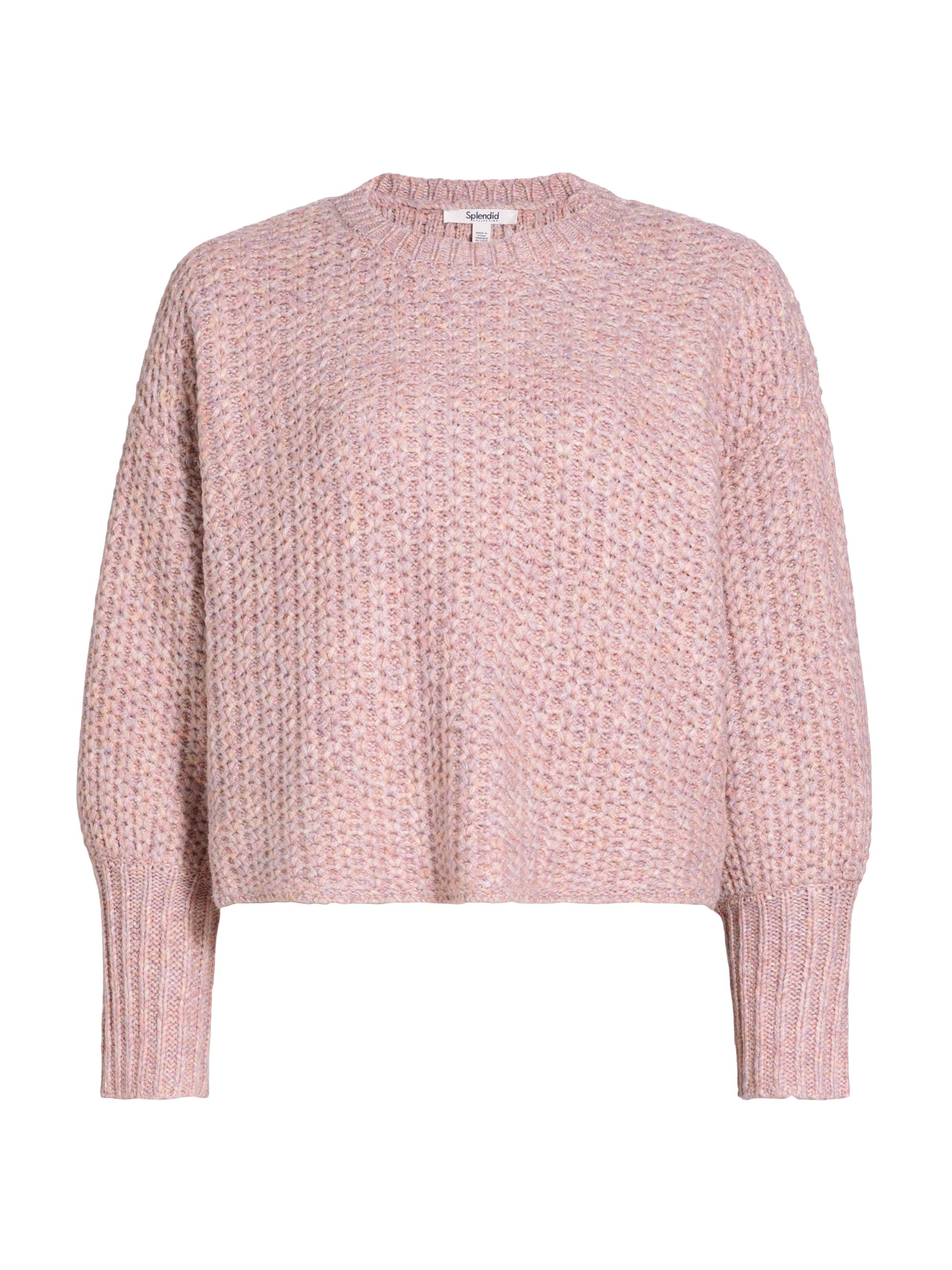 Splendid Women's Piper Balloon-Sleeve Sweater - Cotton Candy Marl