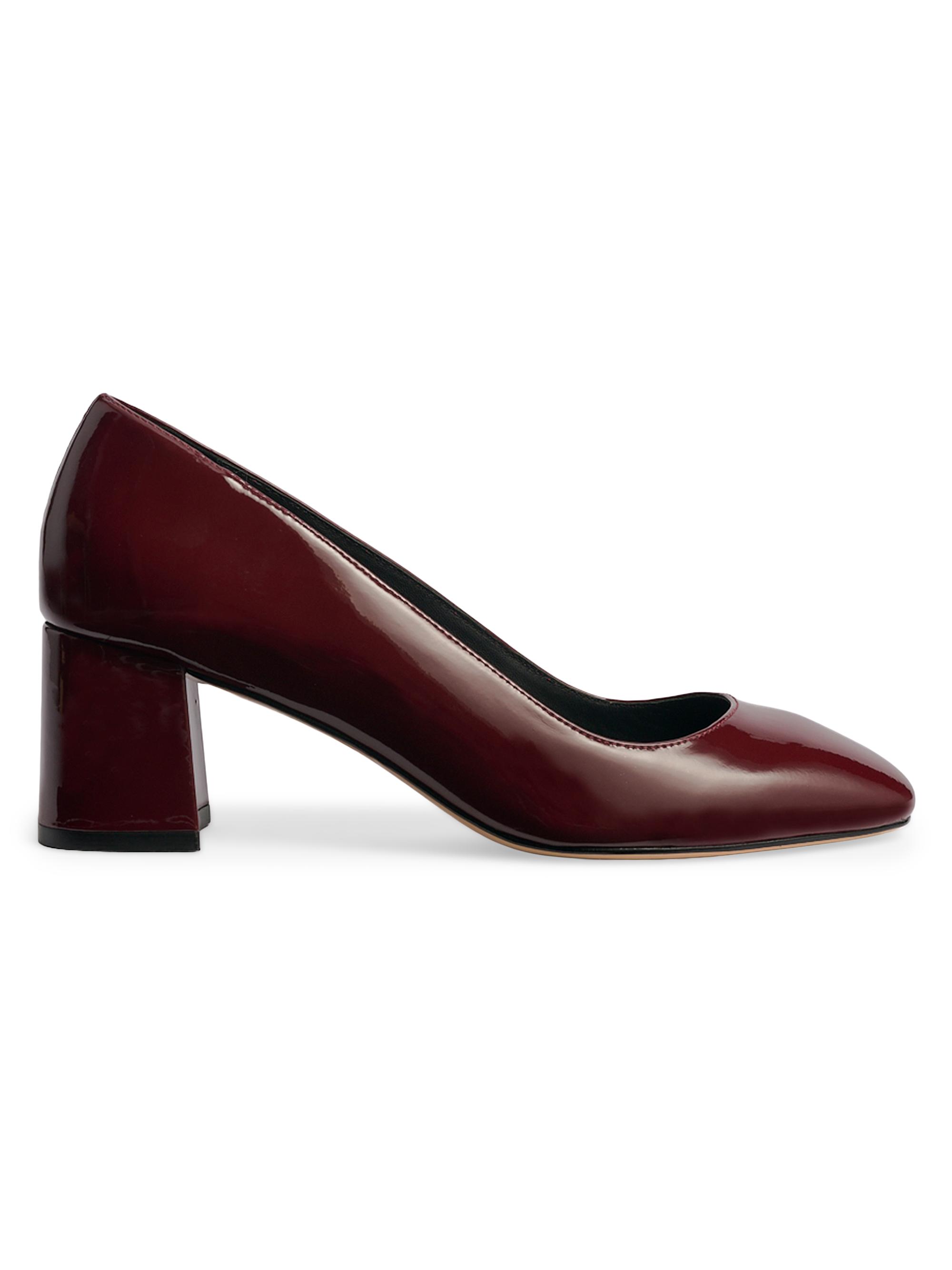 Marion Parke Women's Block Heel 60MM Pumps - Bordeaux