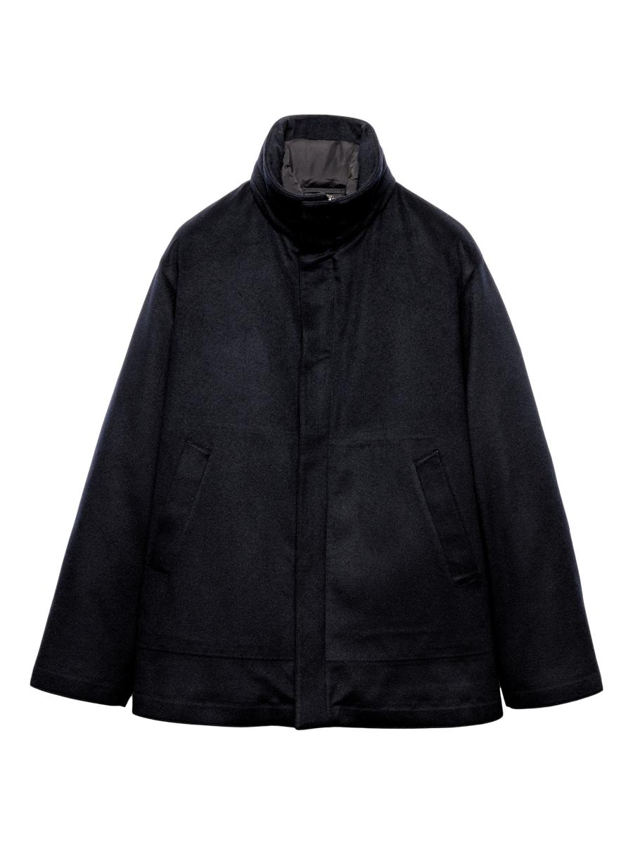 ダウンジャケット・コート Prada Dark Grey Wool Down Jacket Men's Prada Puffer Jacket Down Coat Grey Sport Size 54 Large