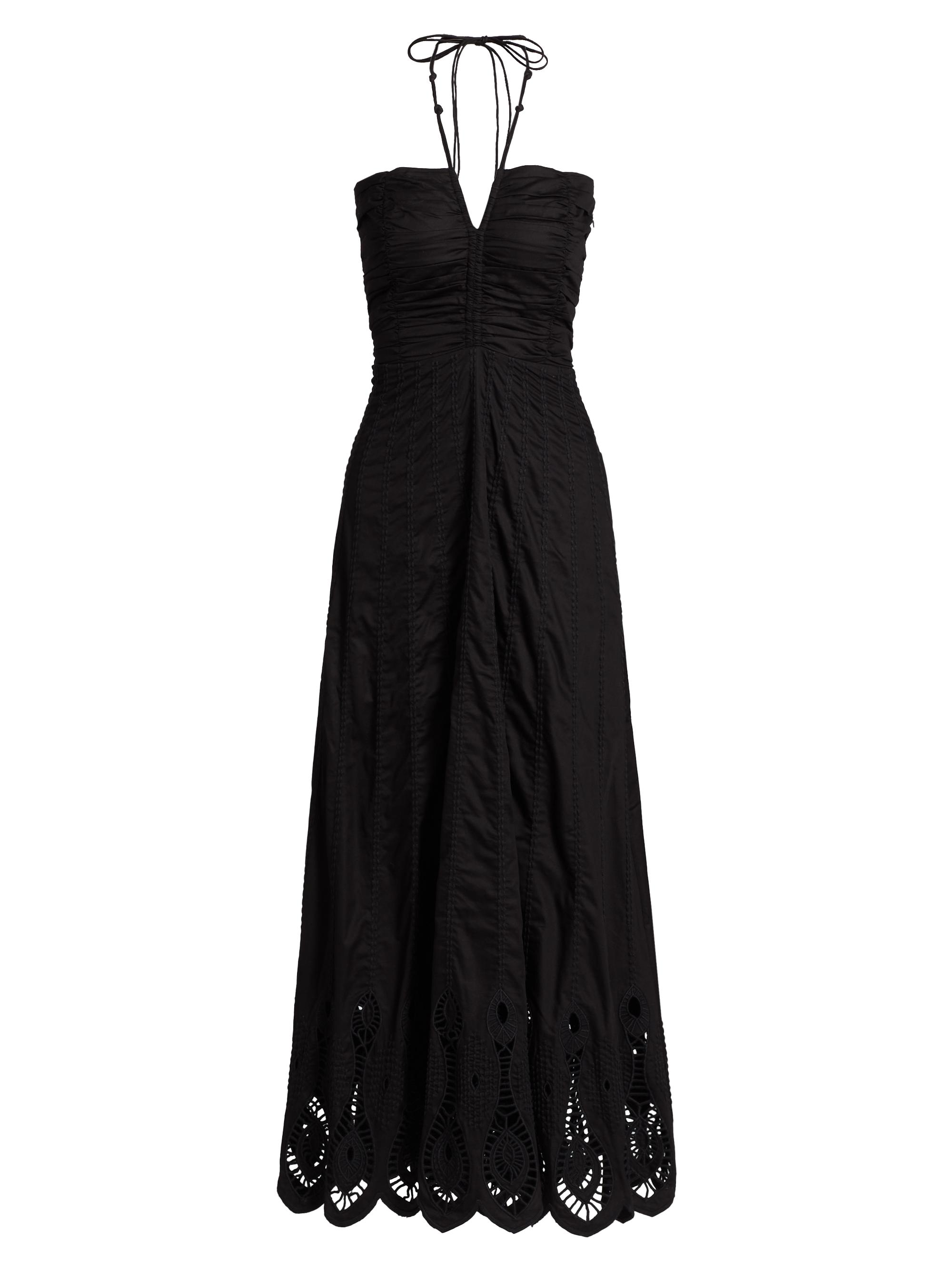 Maria Cher Women's Balcarce Tori Cotton Halter Dress - Black