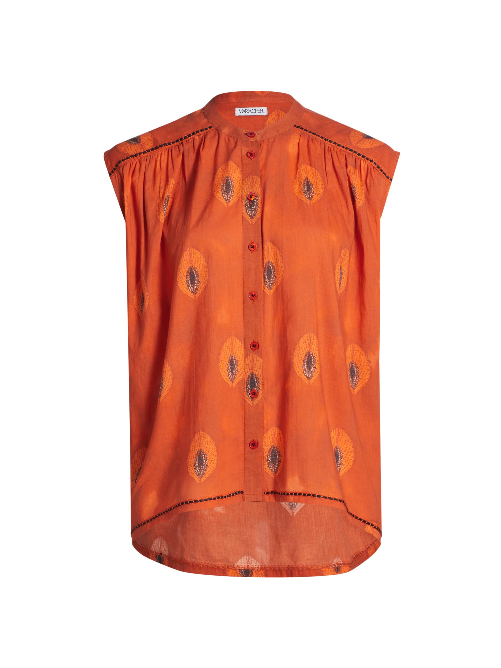 Maria Cher Women's Florida Celia Cotton Shirt - Brick