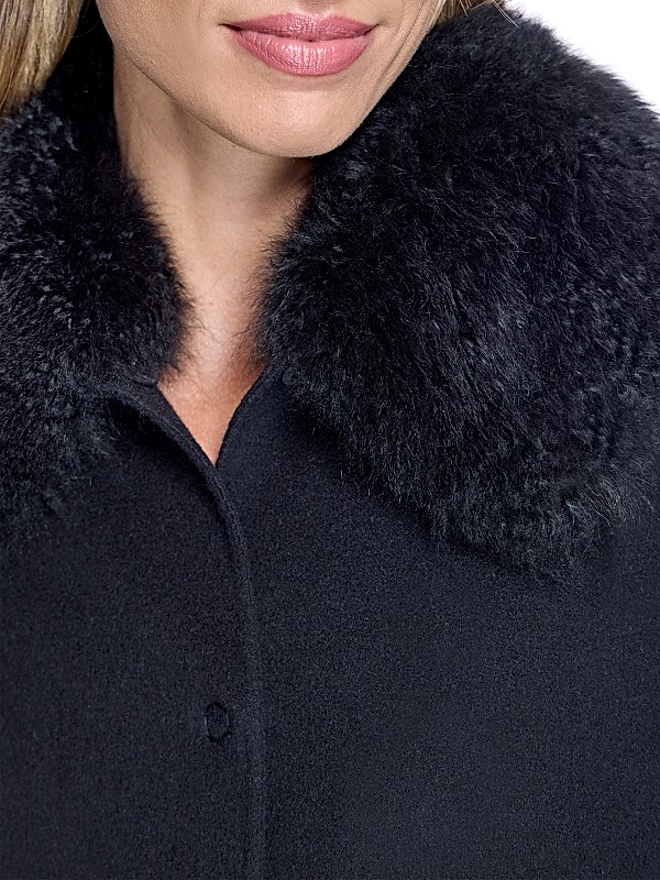 Shop Maximilian Loro Piana Cashmere Cape with Detachable Fur Shop Maximilian Loro Piana Cashmere Cape with Detachable Fur