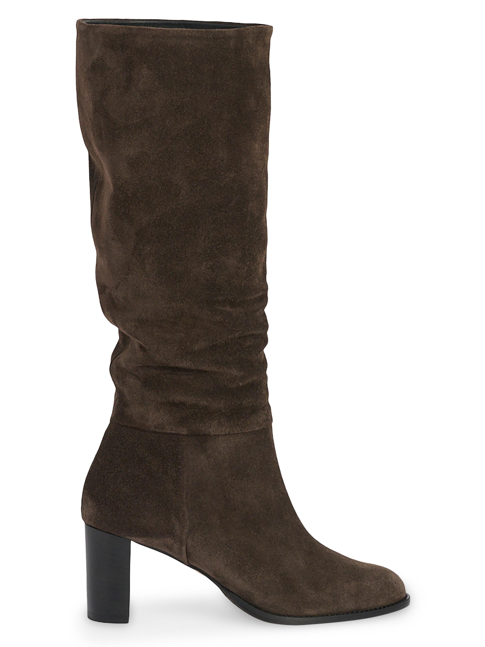 Marion Parke Women's Catherine 70MM Scrunchie Boots - Chocolate