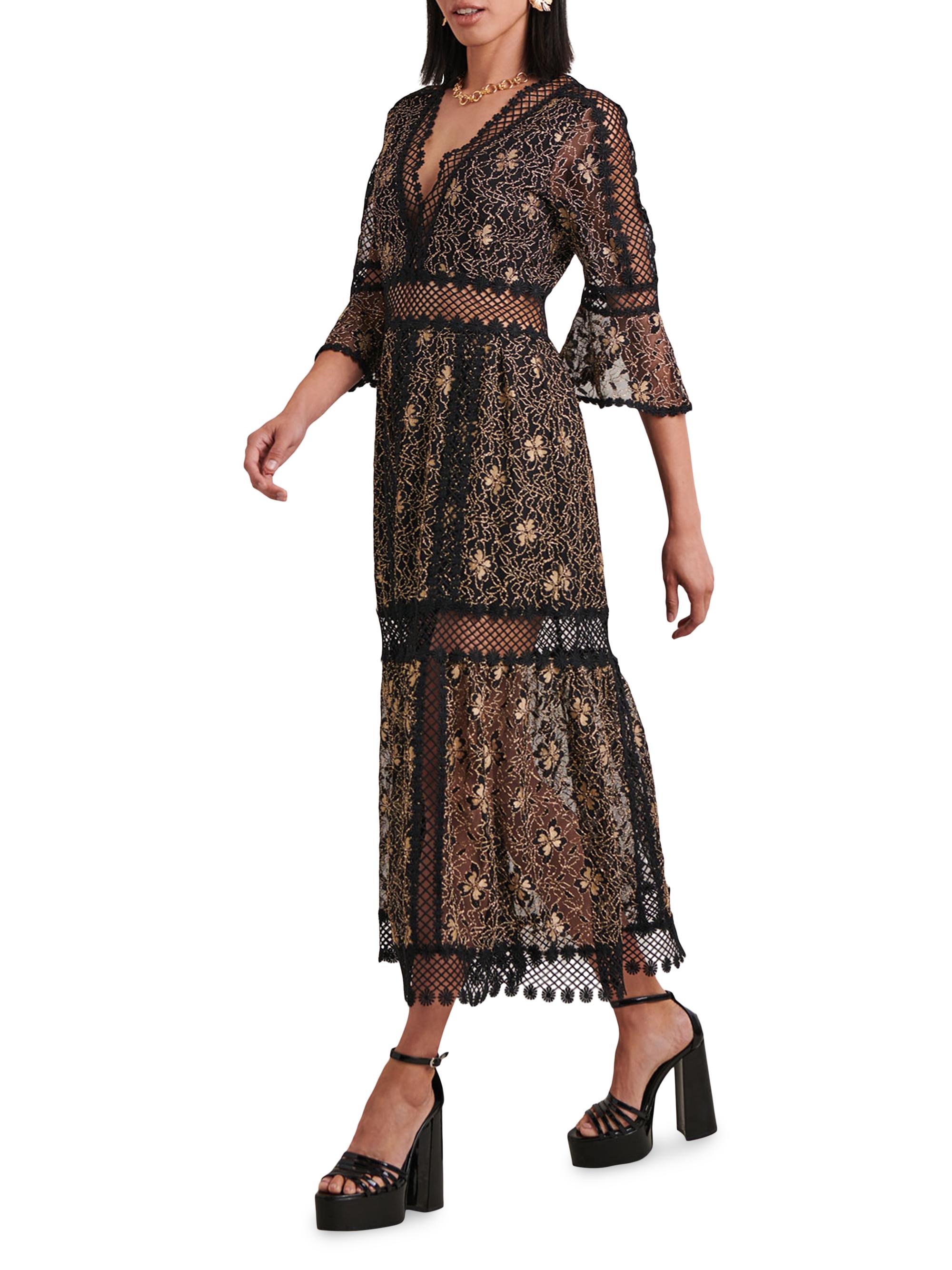 Anne Fontaine Annette Tiered Floral Maxi Dress | Saks Fifth Avenue