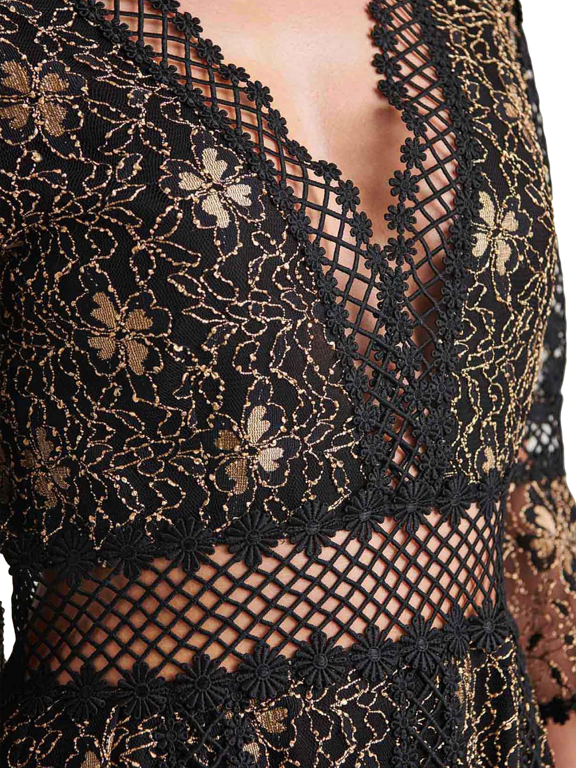Anne Fontaine Annette Tiered Floral Maxi Dress | Saks Fifth Avenue