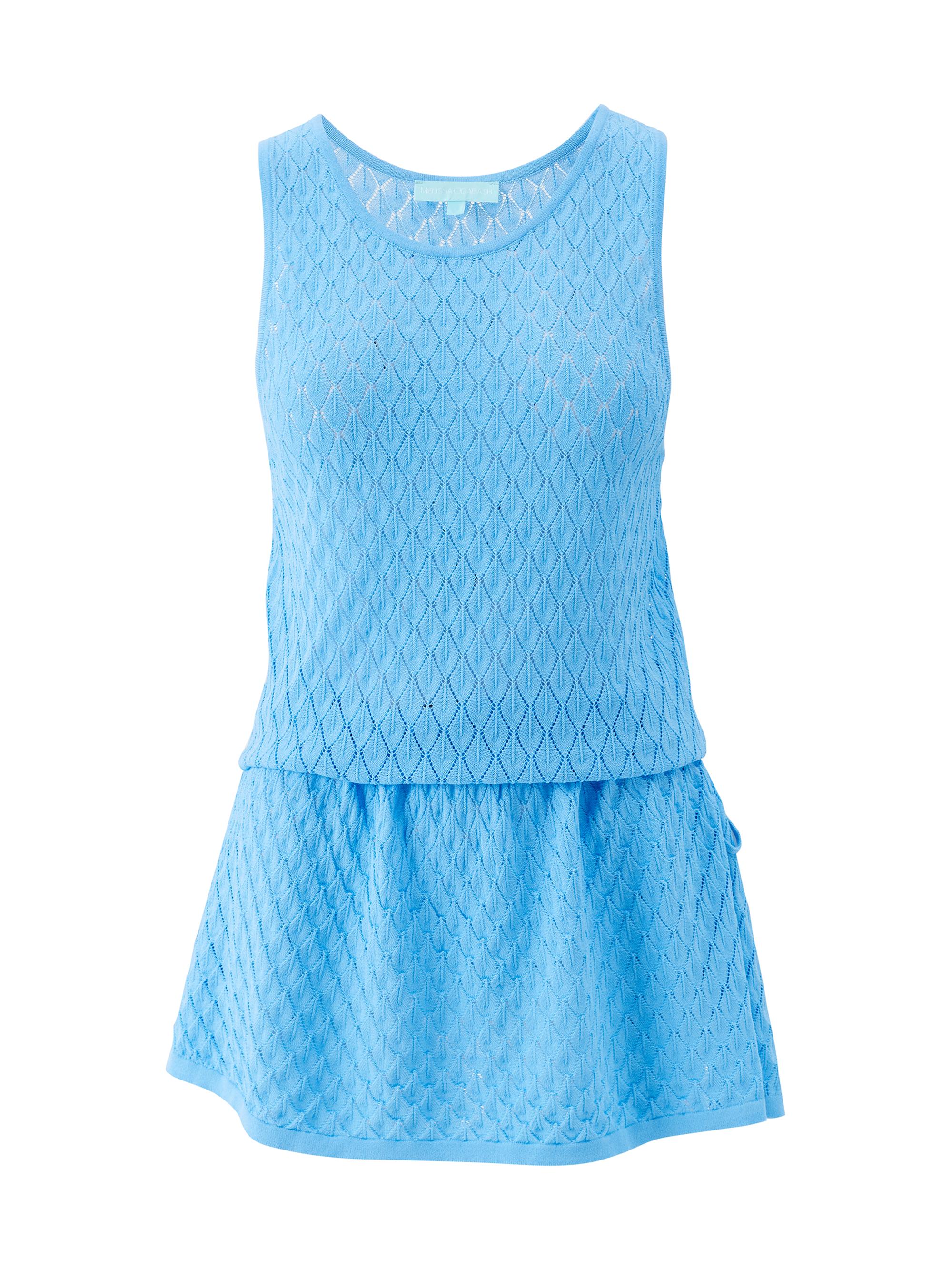 Melissa Odabash Kelly Crochet-Trimmed Caftan Minidress | Saks Fifth Avenue