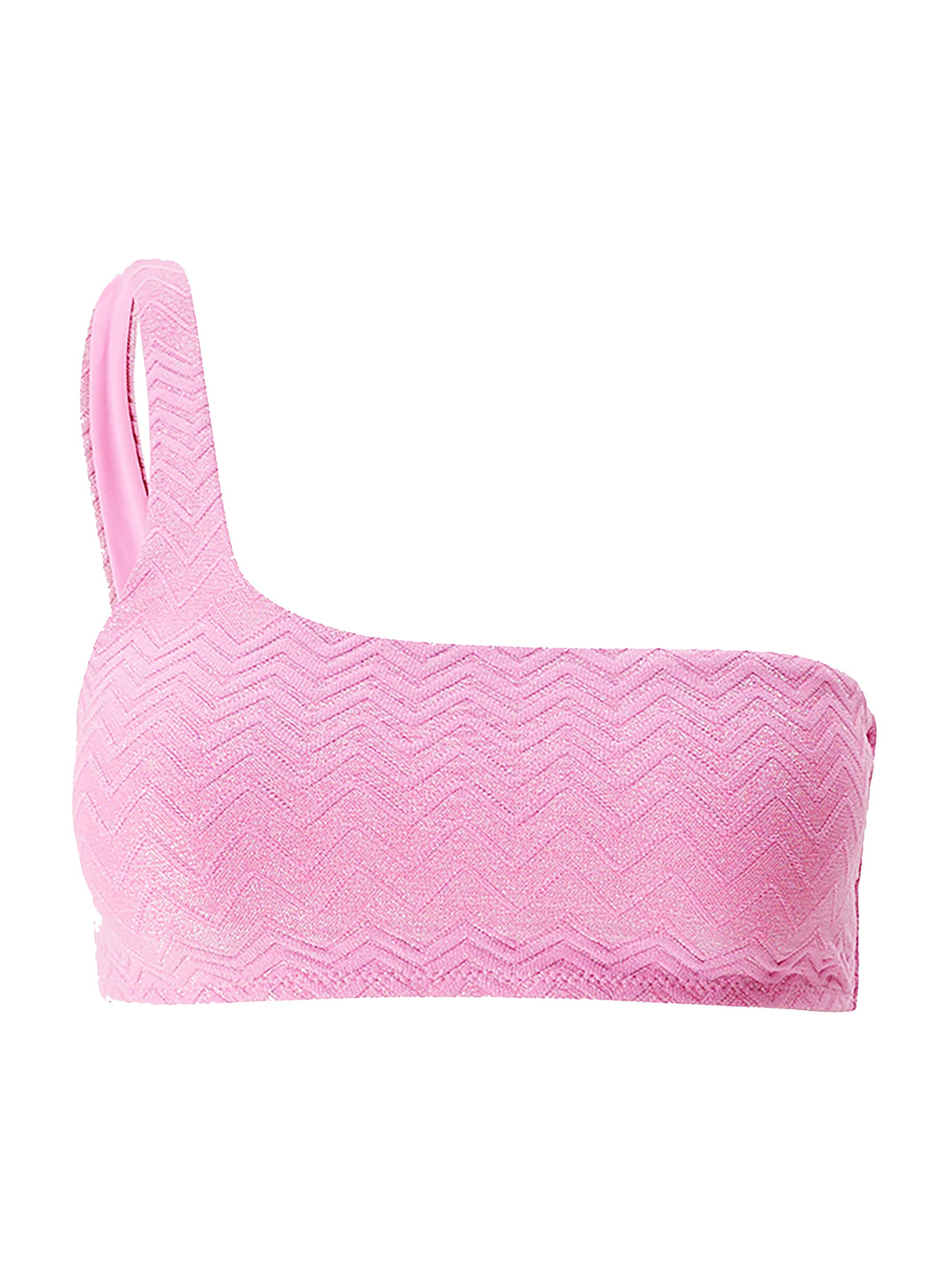 Melissa Odabash Women's Toulouse One-Shoulder Bikini Top - Zigzag Pink