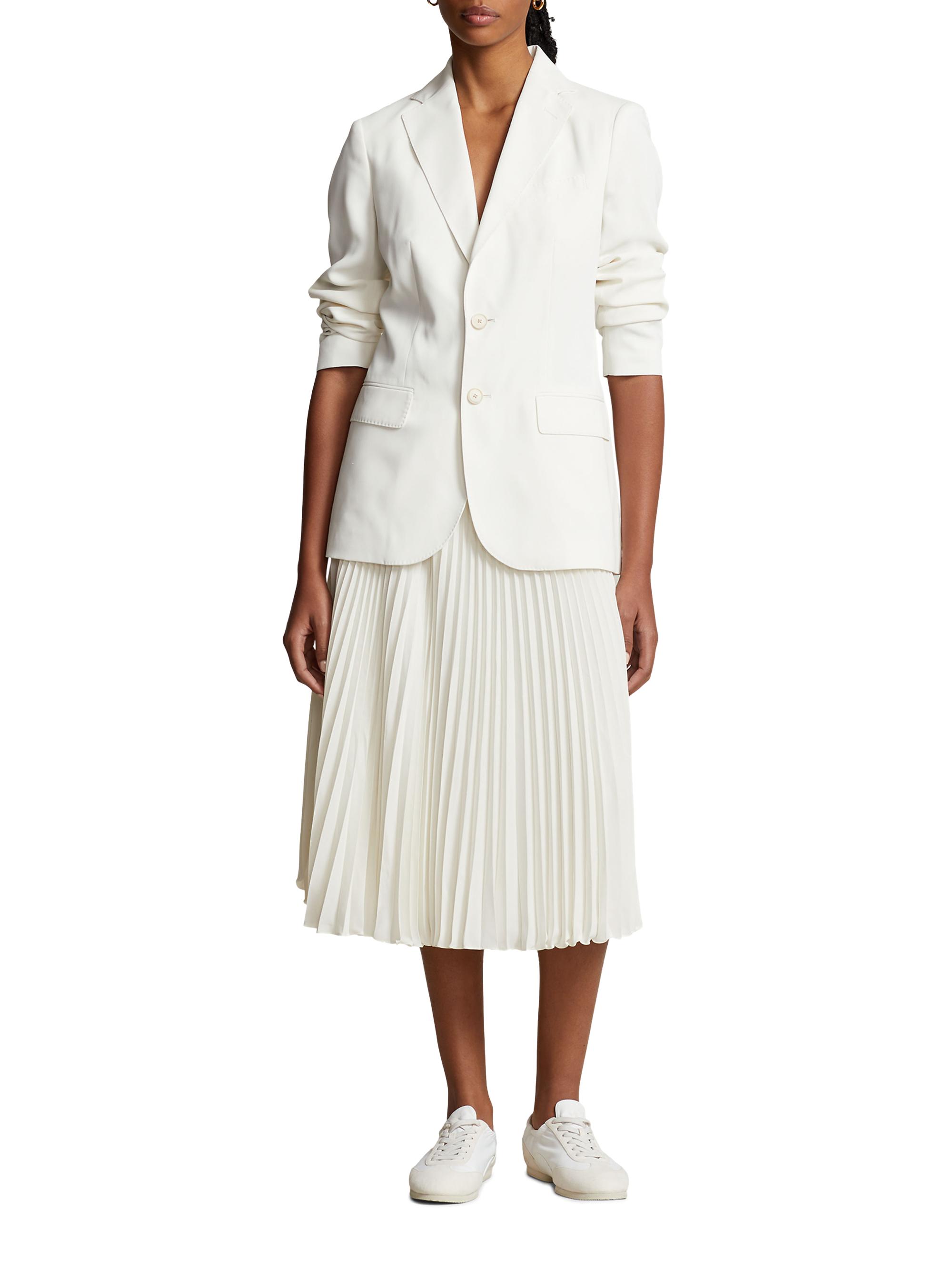 Polo Ralph Lauren Georgette Pleated Midi-Skirt Saks Fifth Avenue