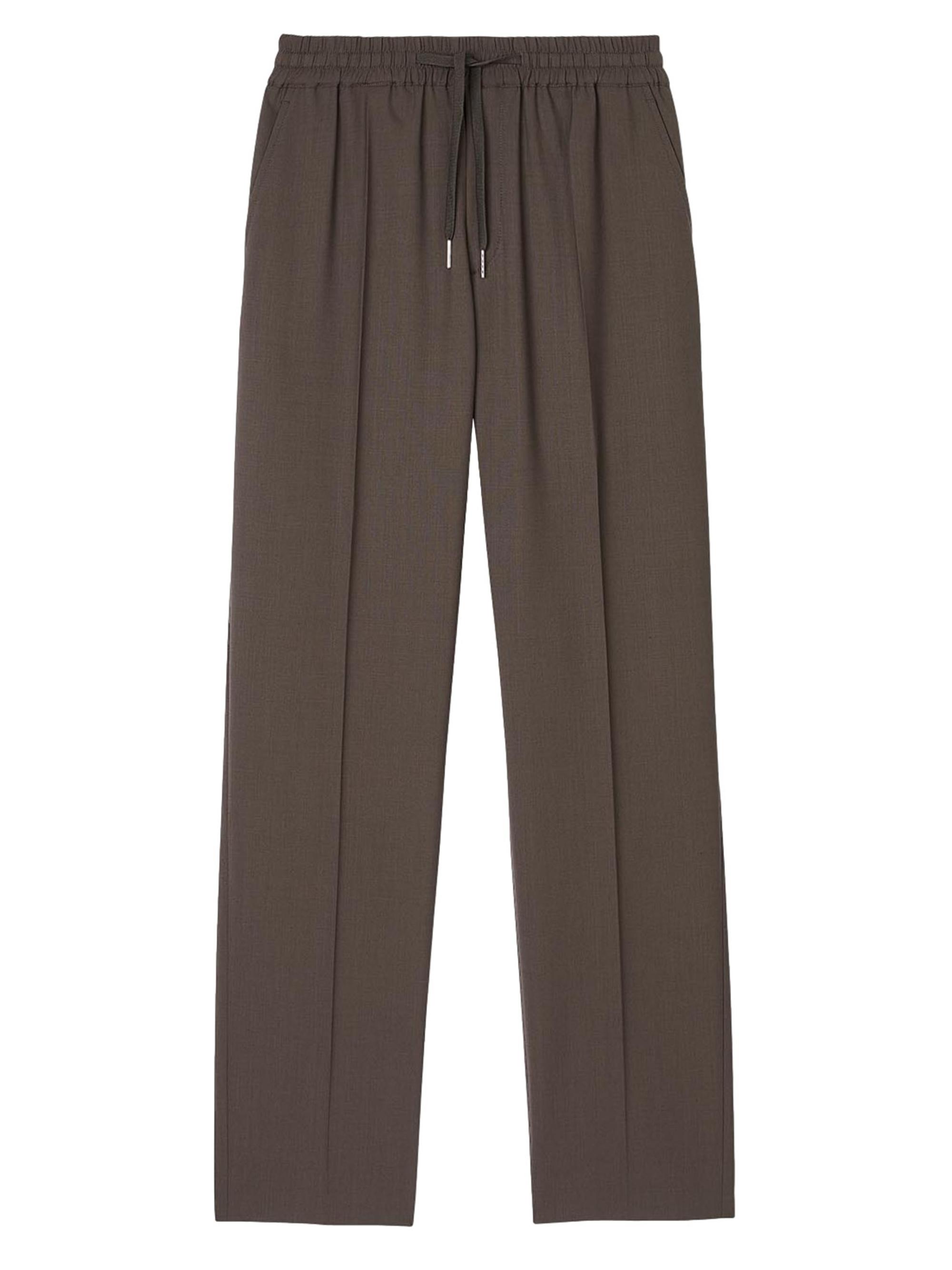 Sandro Men's Elasticated Waist Trousers - Taupe