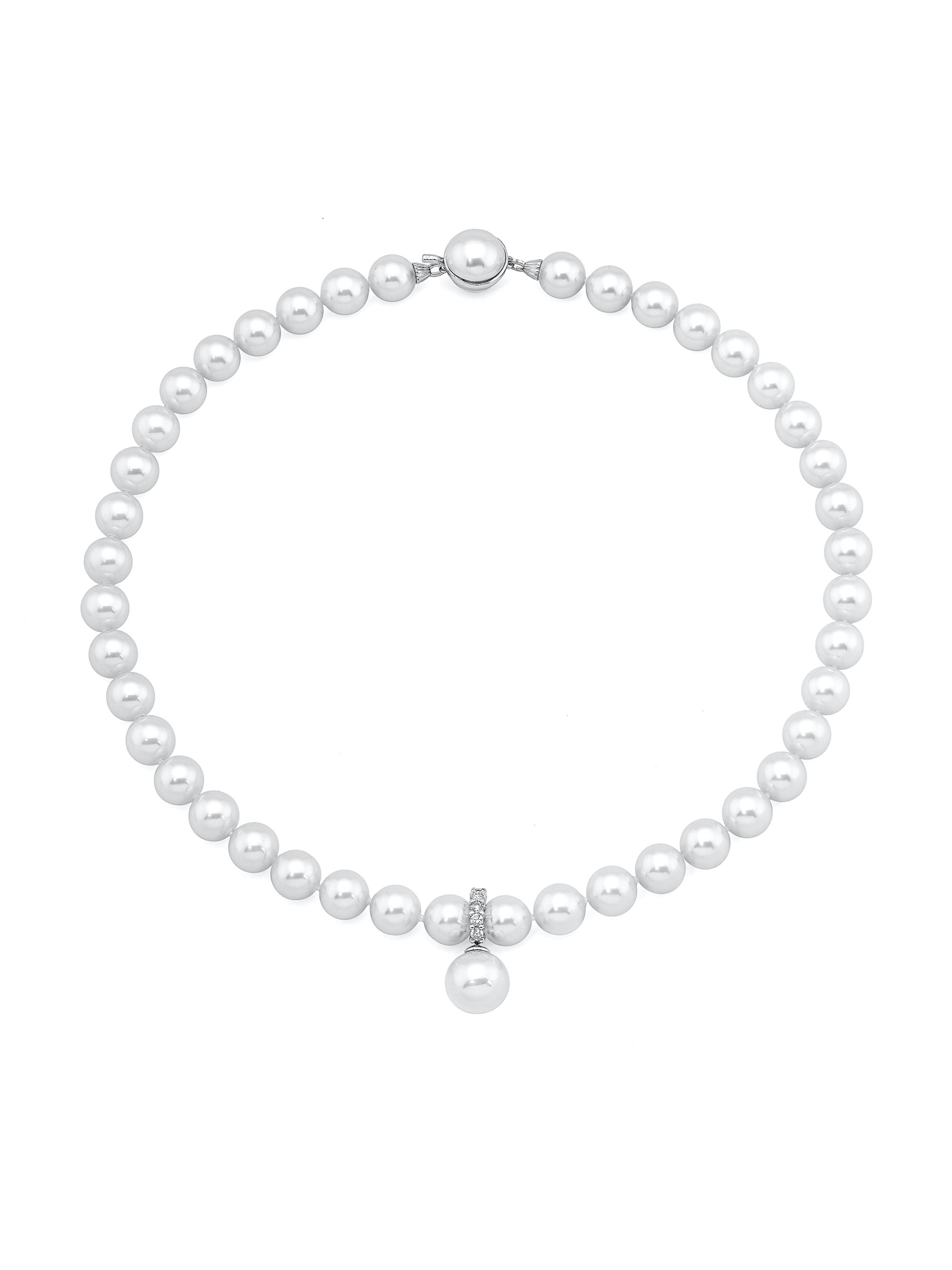 Majorica Women's Lilit Sterling Silver, Mother-Of-Pearl & Cubic Zirconia Necklace - Pearl