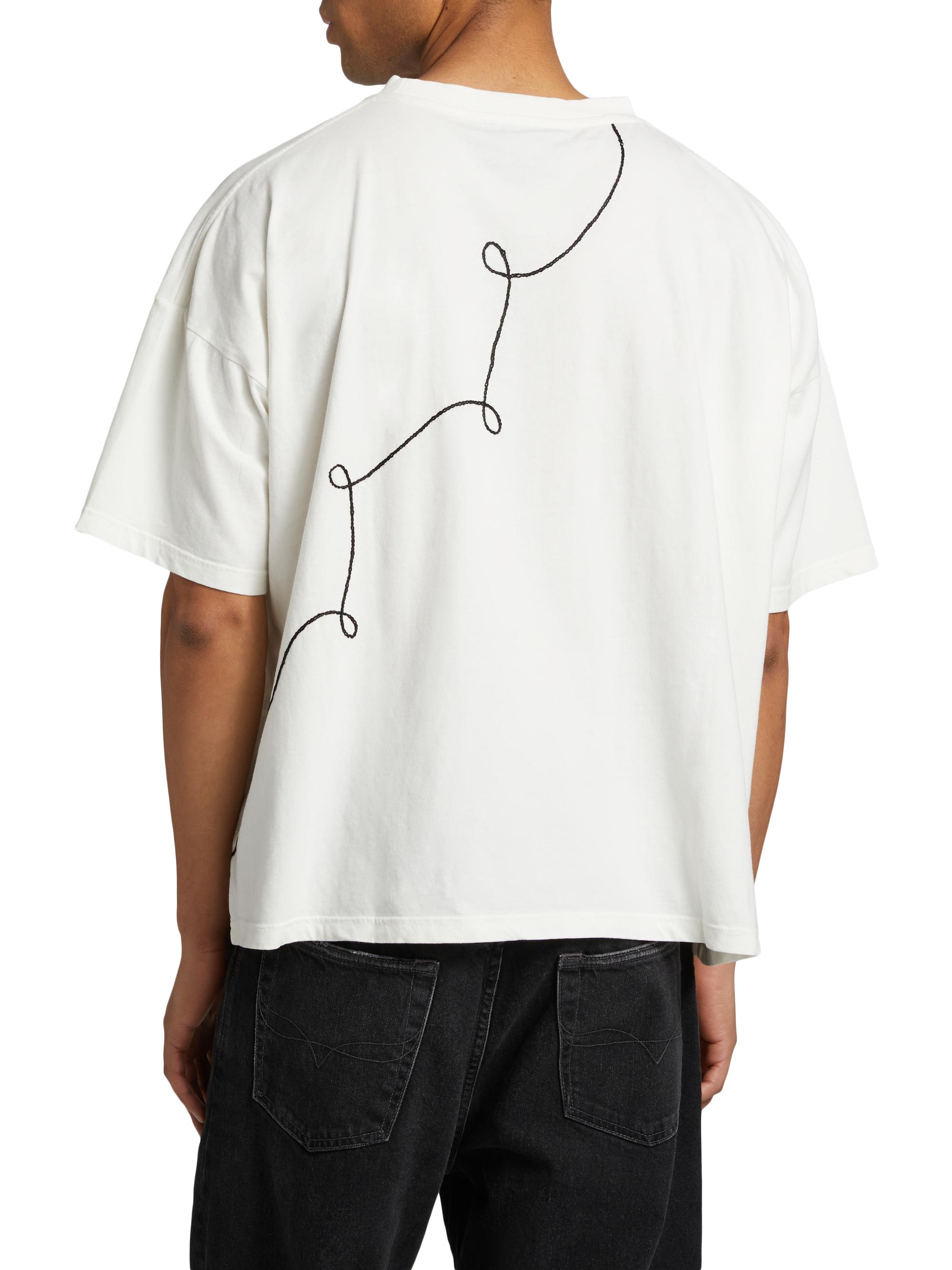 Curve Glass Embroidered T-Shirt