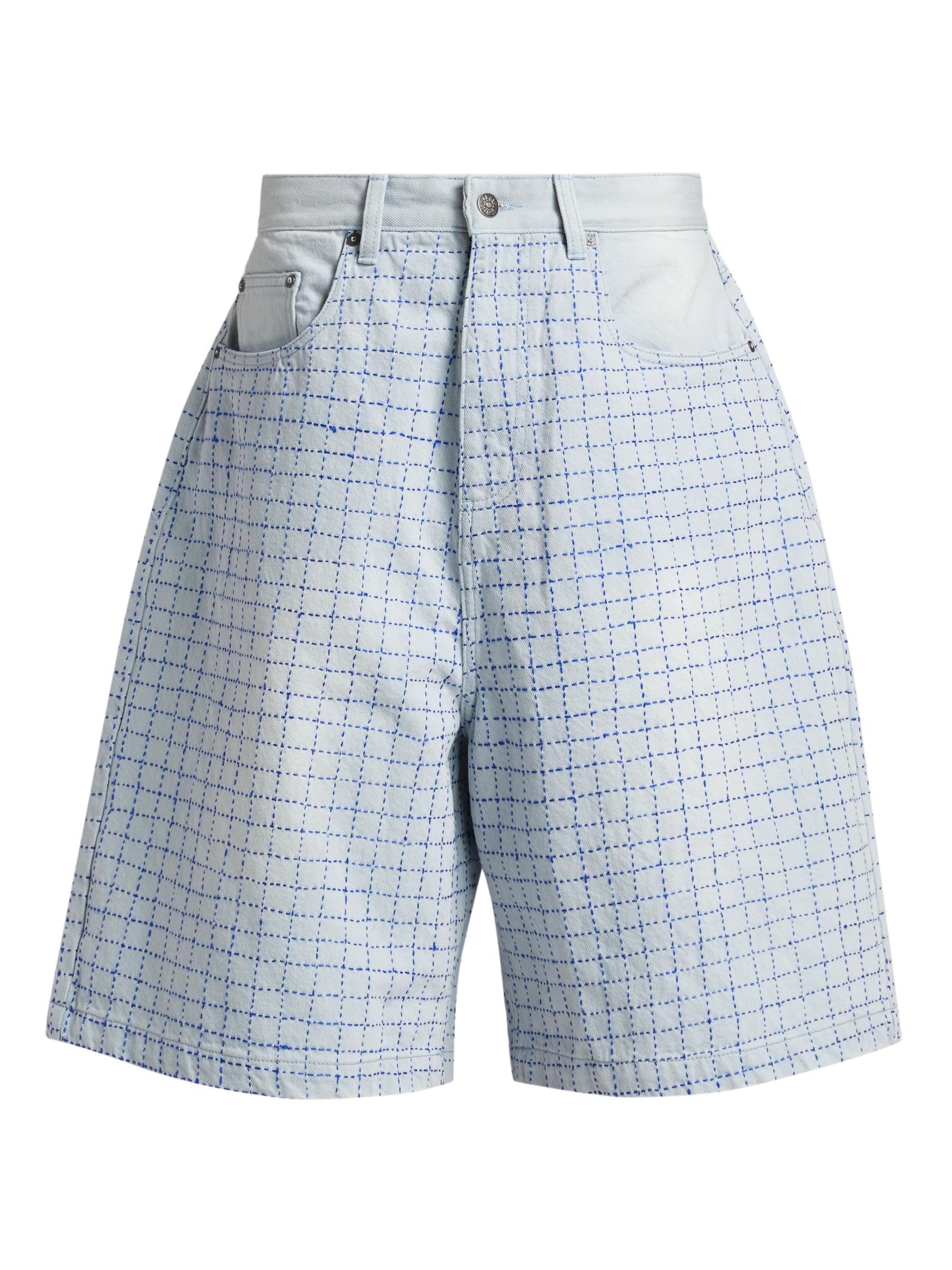 Glass Cypress Men's Light Blue Denim Shorts - Light Blue