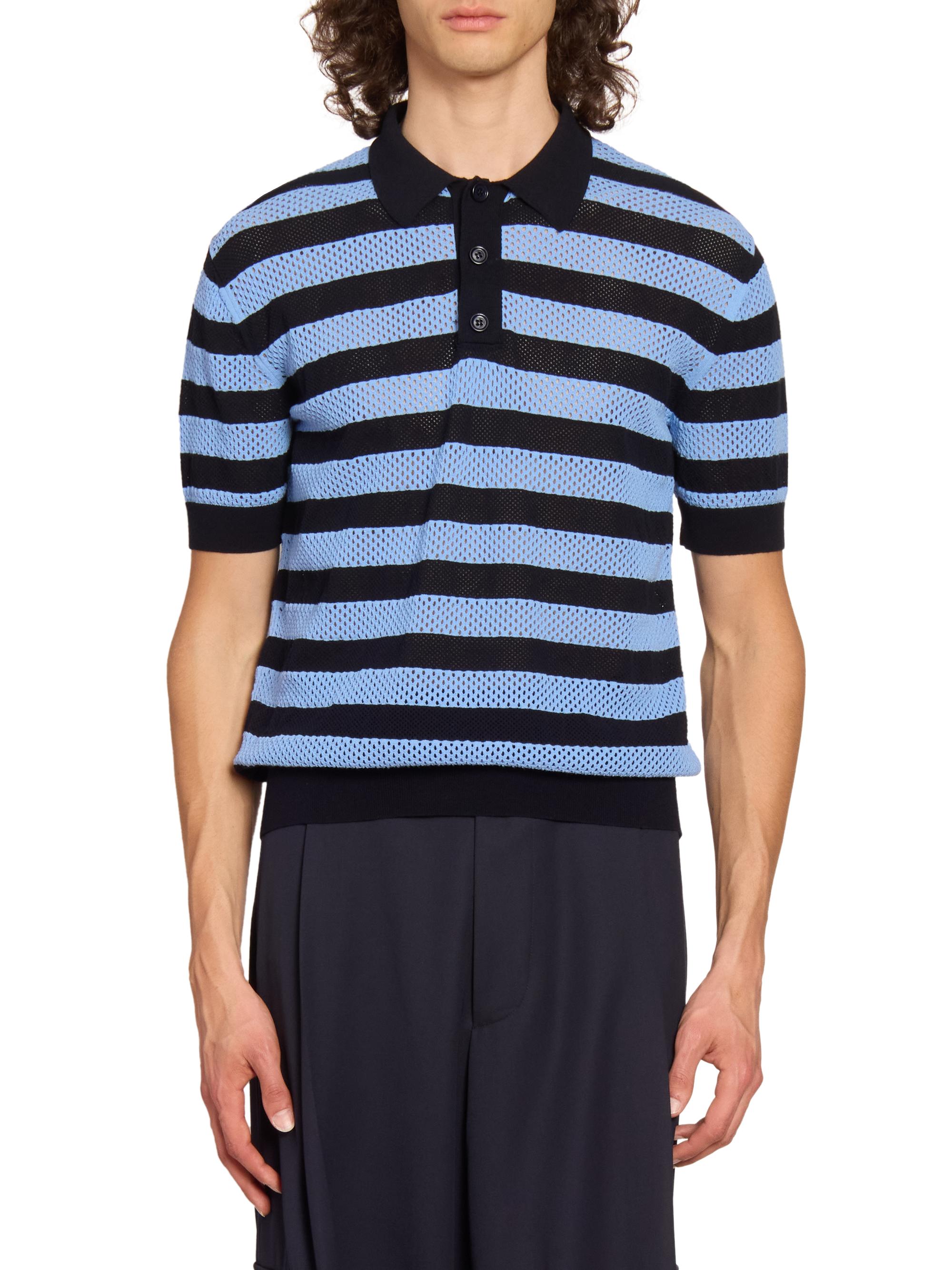 Dries Van Noten Mercy Striped Knit Polo Shirt | Saks Fifth Avenue