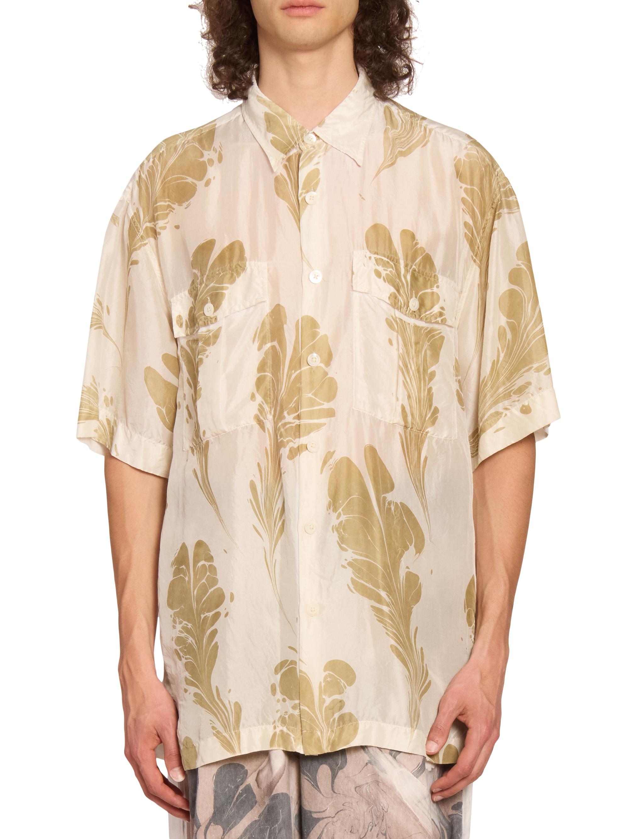 Dries Van Noten Cass Silk Button-Front Shirt | Saks Fifth Avenue