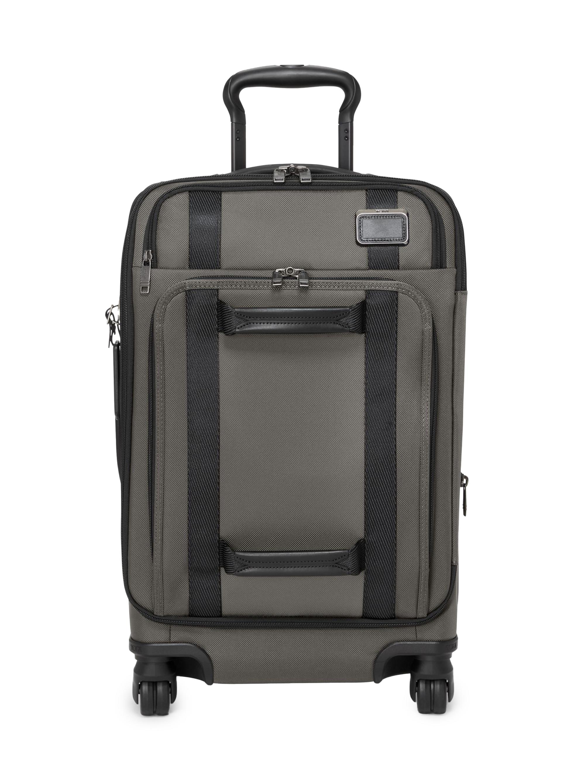 TUMI Men's  Merge International Front Lid Four-Wheel Carry-On - Alloy