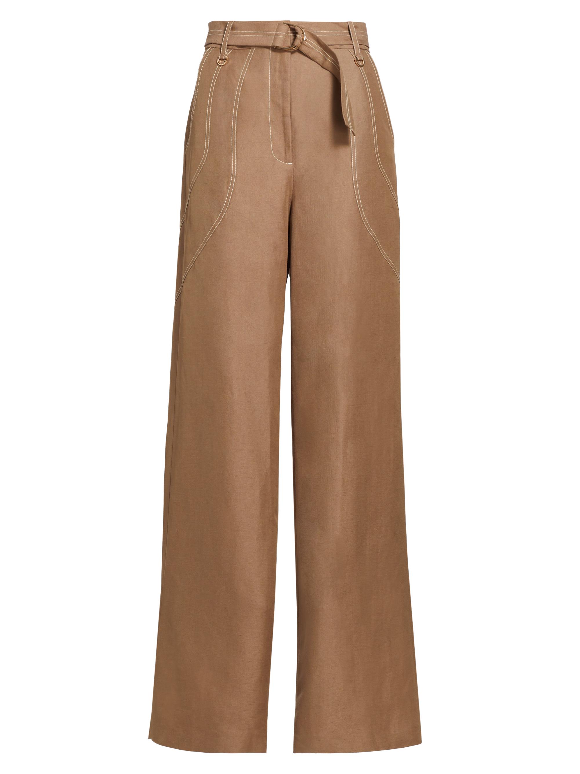 Acler Women's Geary High-Rise Wide-Leg Pants - Sepia