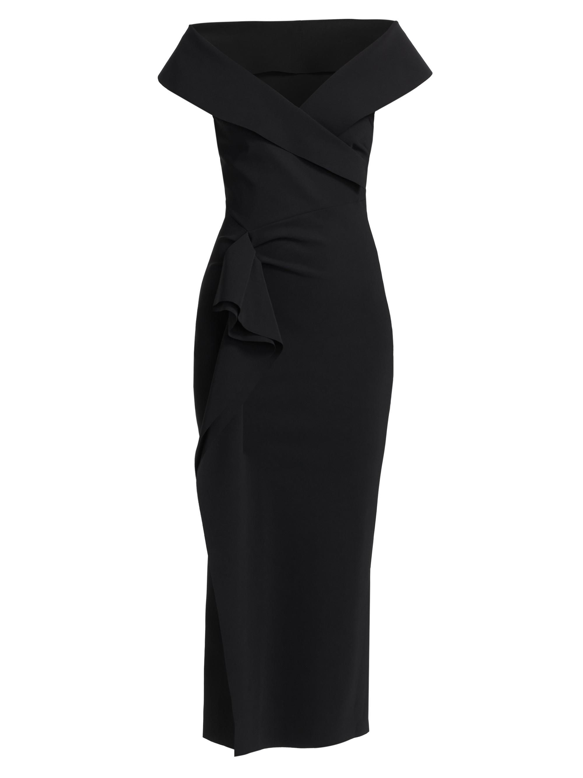 Chiara Boni La Petite Robe Women's Norshana Portrait-Neck Cocktail Dress - Black