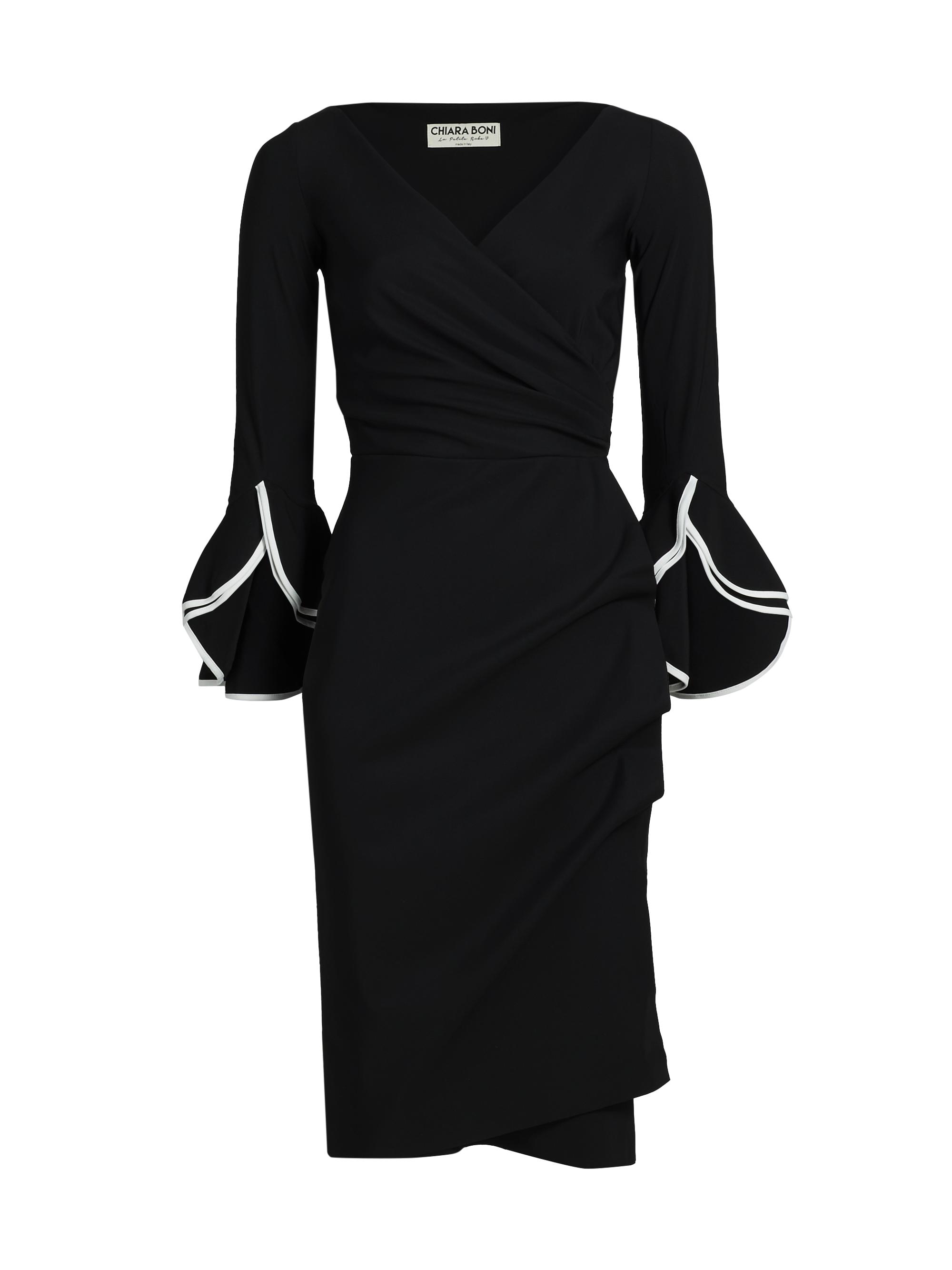 Chiara Boni La Petite Robe Triana Piped-Cuff Sheath Dress Saks