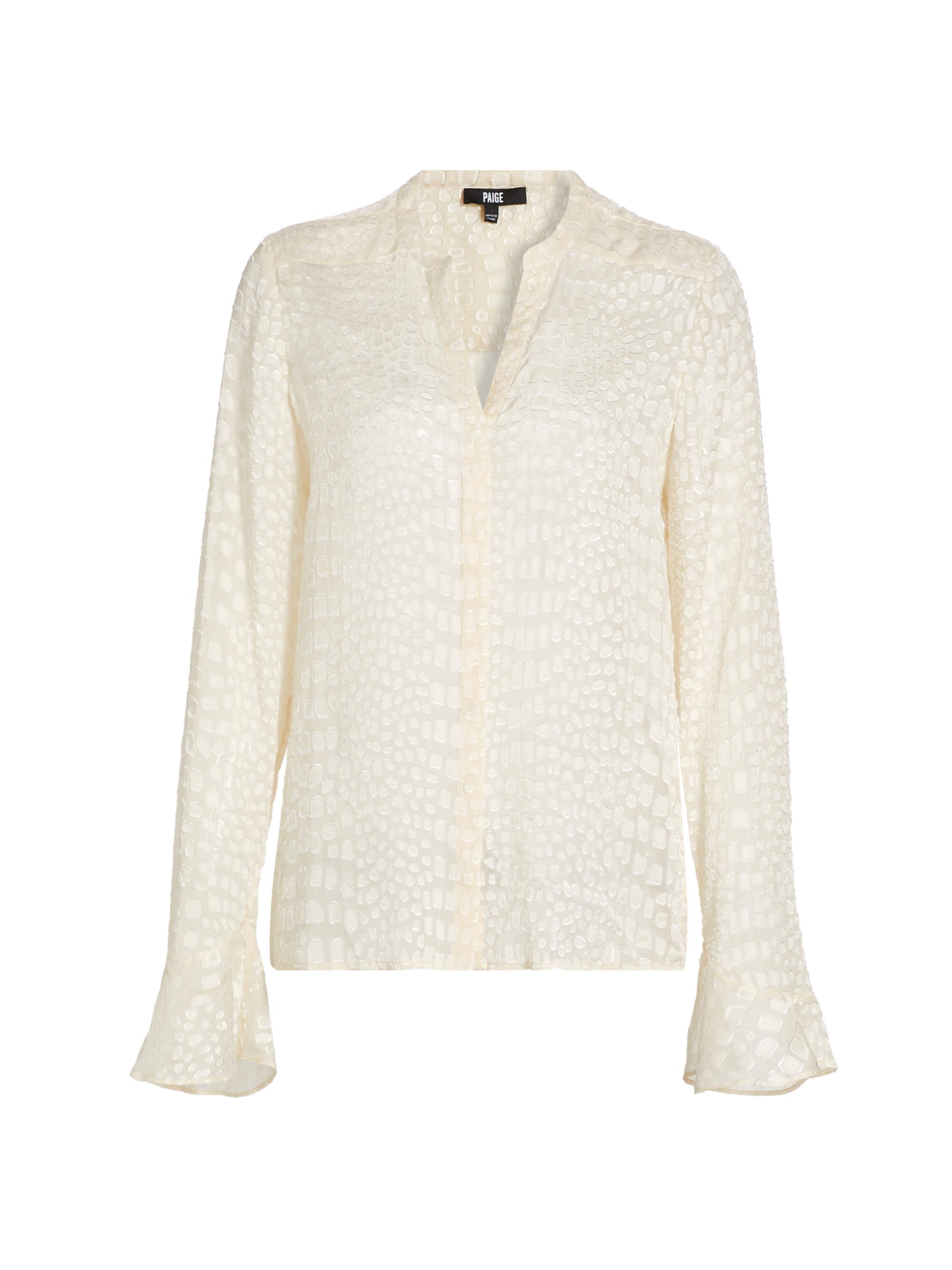 Paige Women's Pepita Quilted Silk-Blend Jacket - Latte Foam