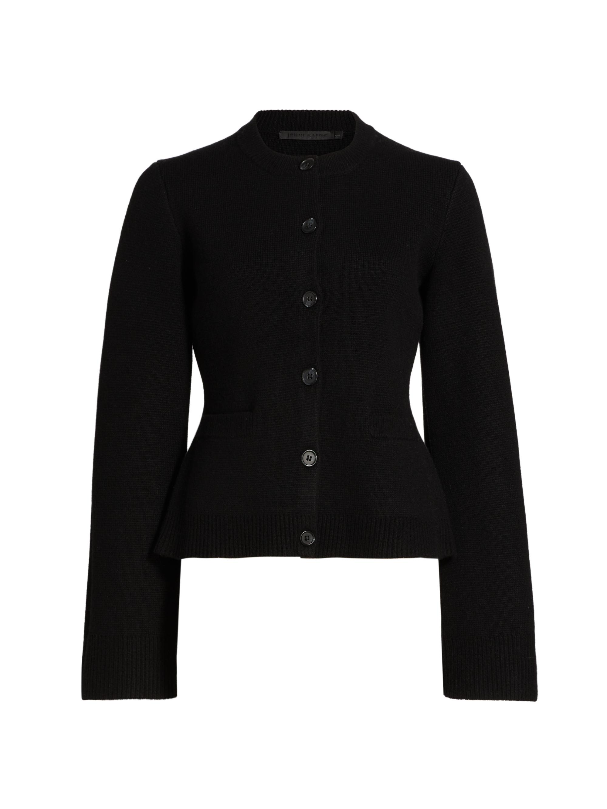 Jenni Kayne Women's Wool-Cashmere Knit Cardigan - Black
