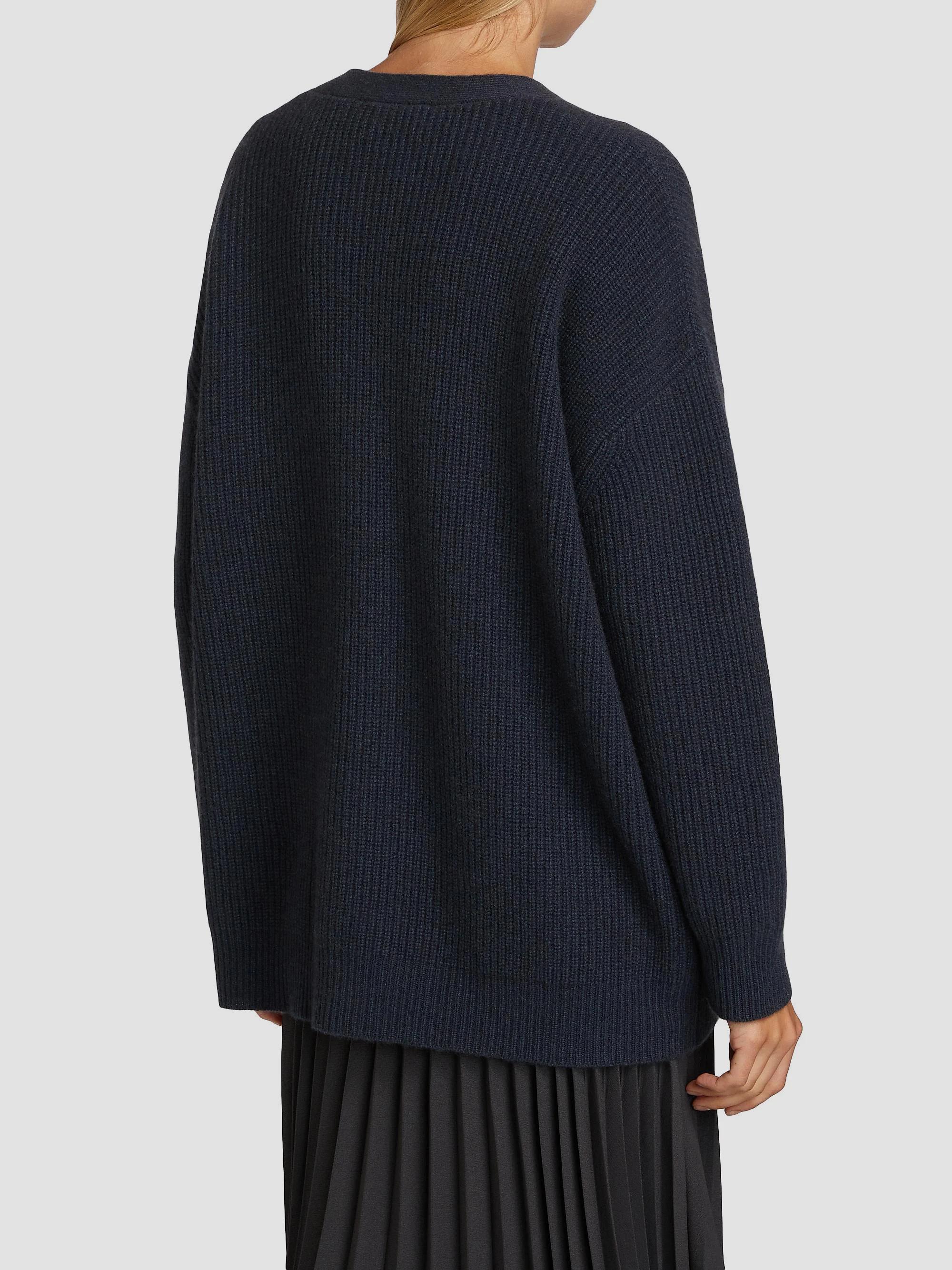 AnyBody Cardigan Leggero Cocoon A Costine | Manica Lunga | Nero | Donna