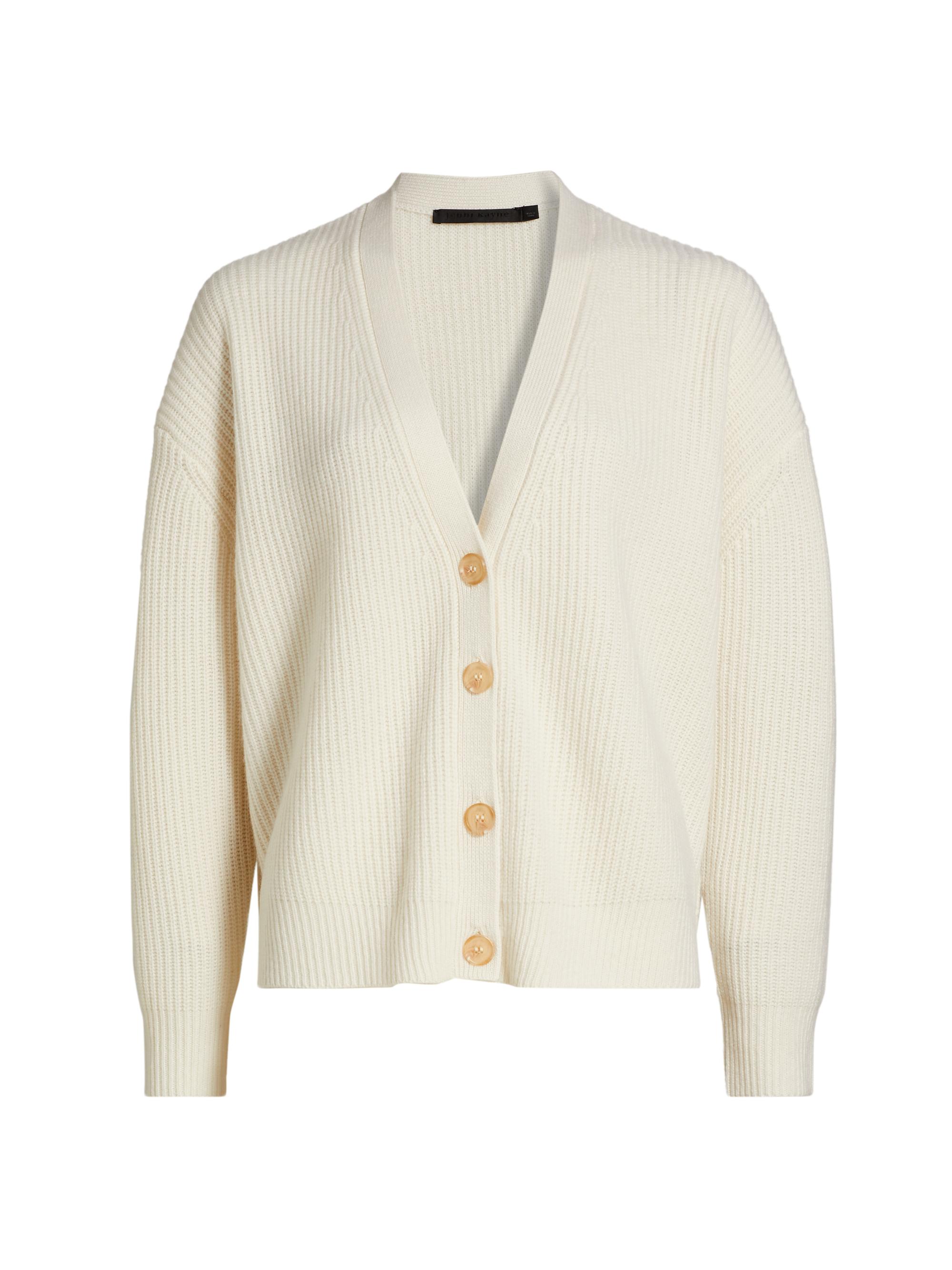 Jenni Kayne Women's Cropped Cashmere Cocoon Cardigan -
