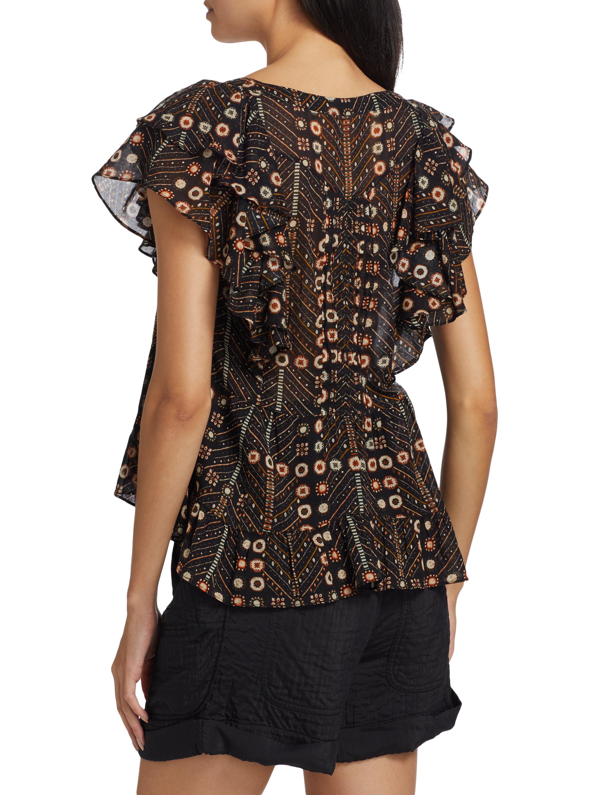 新品【ISABEL MARANT ETOILE】ブラウス定価132000円 0400022002882_FADEDBLACK?wid=