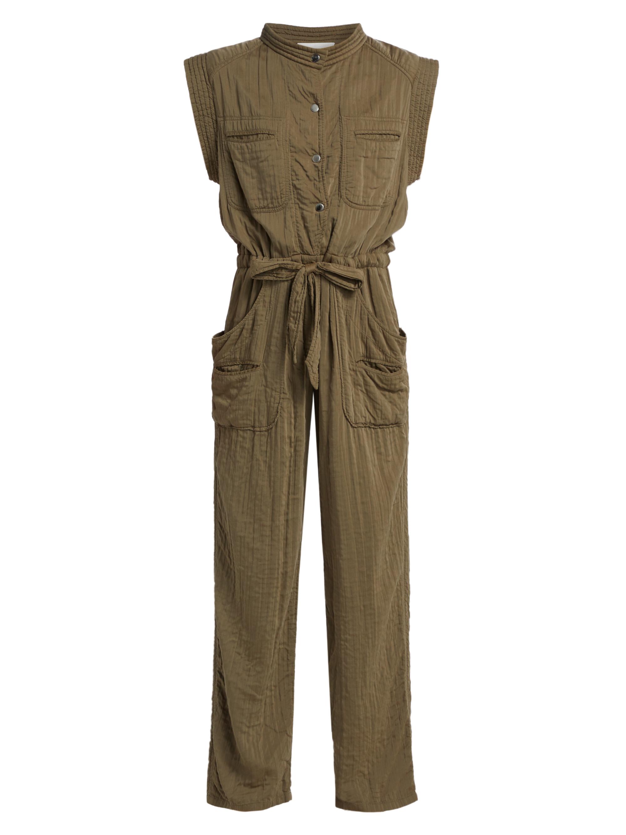 Isabel Marant Étoile Suzie Woven Tie-Waist Jumpsuit | Saks Fifth