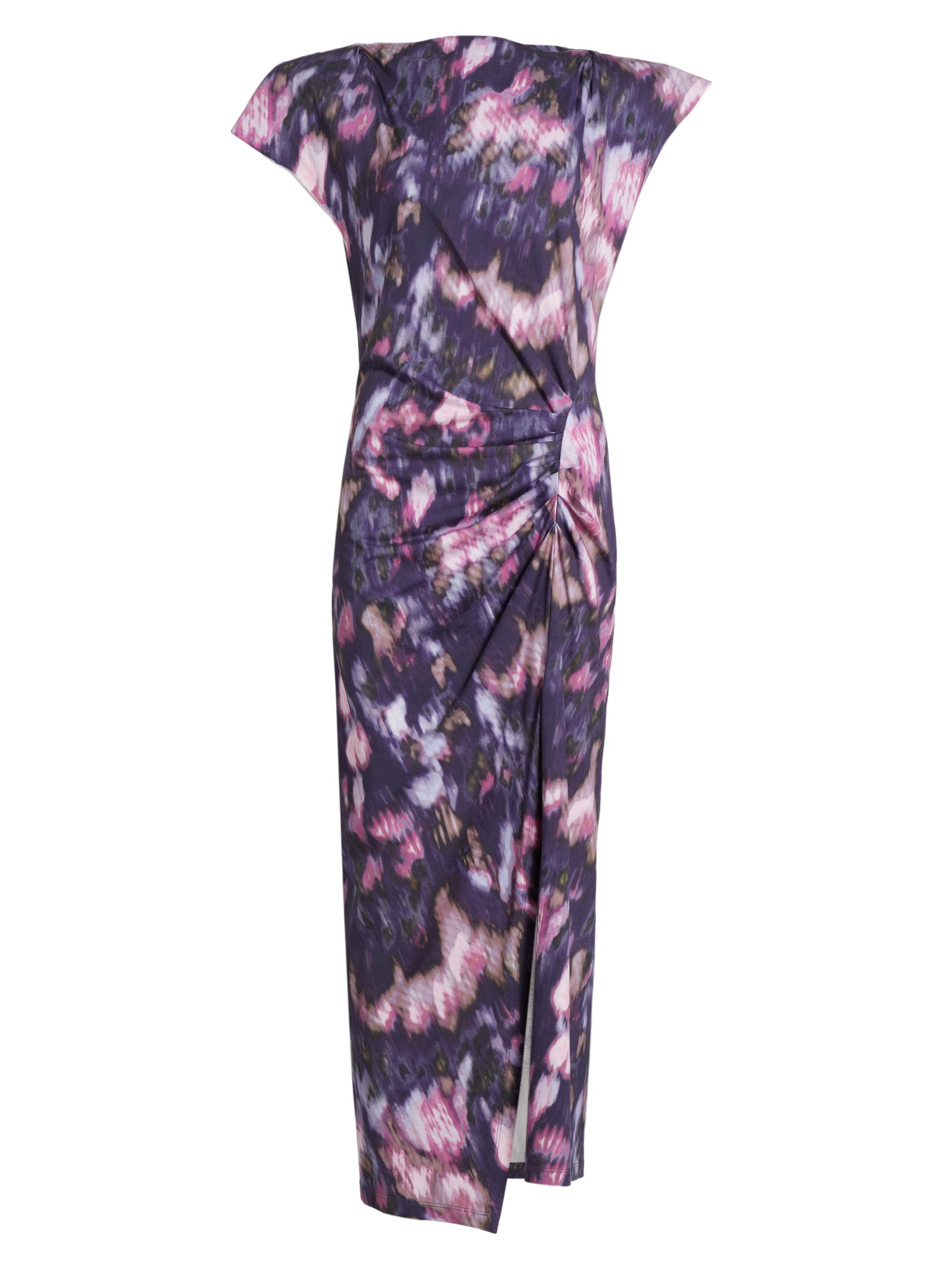 Isabel Marant Étoile Women's Nadela Printed Cotton Jersey Maxi Dress - Purple Lilac