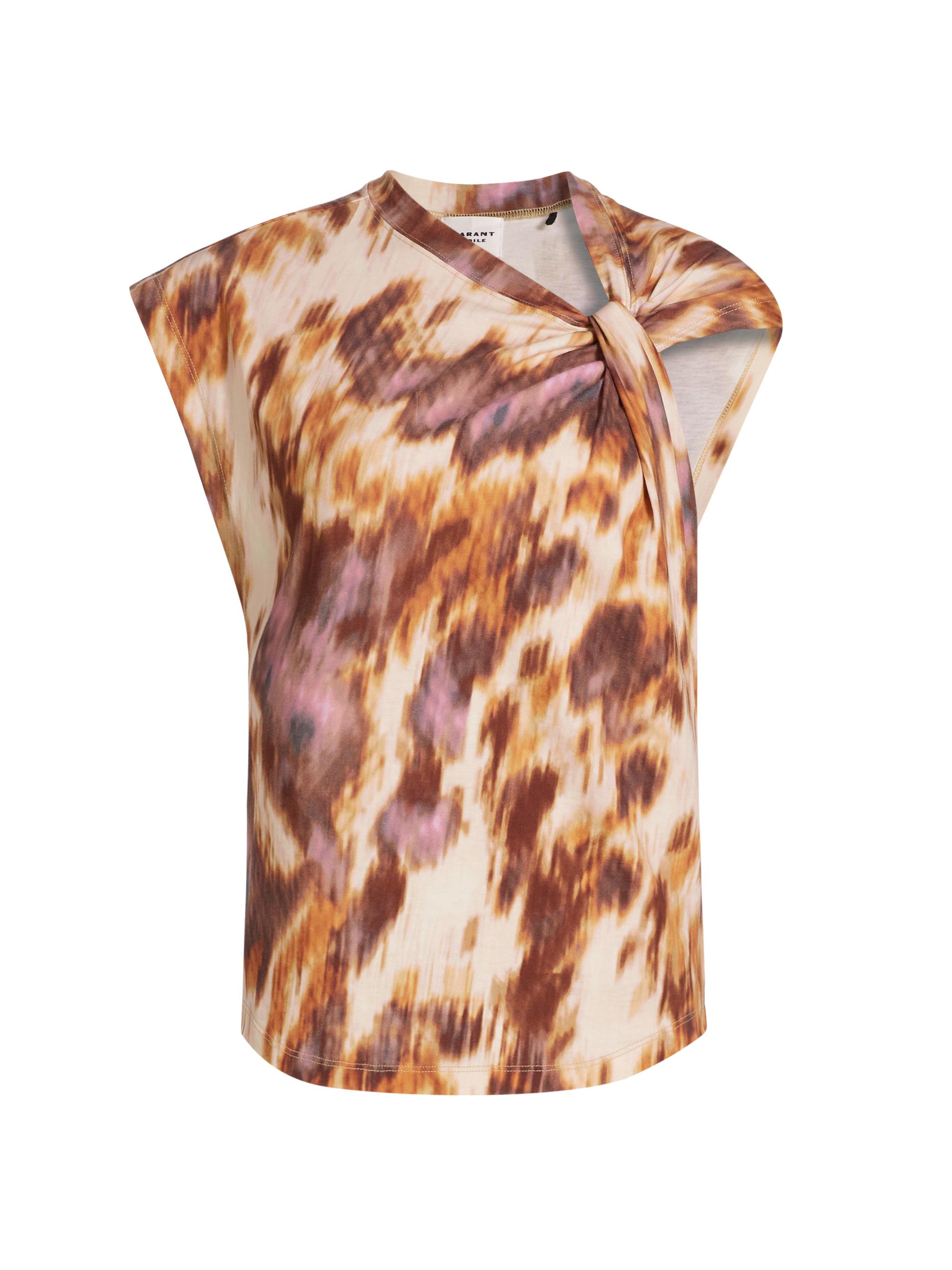 Isabel Marant Étoile Women's Nayda Twisted Cotton Jersey Top - Ecru Ochre