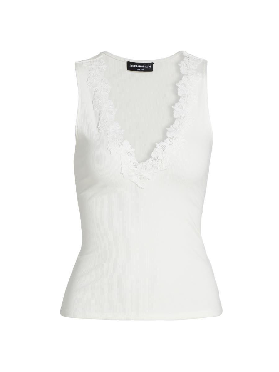 ★LARTIGENT★ L17 LACE TOPWHITE IVORY LONG DRESS IN LACE | Rabanne