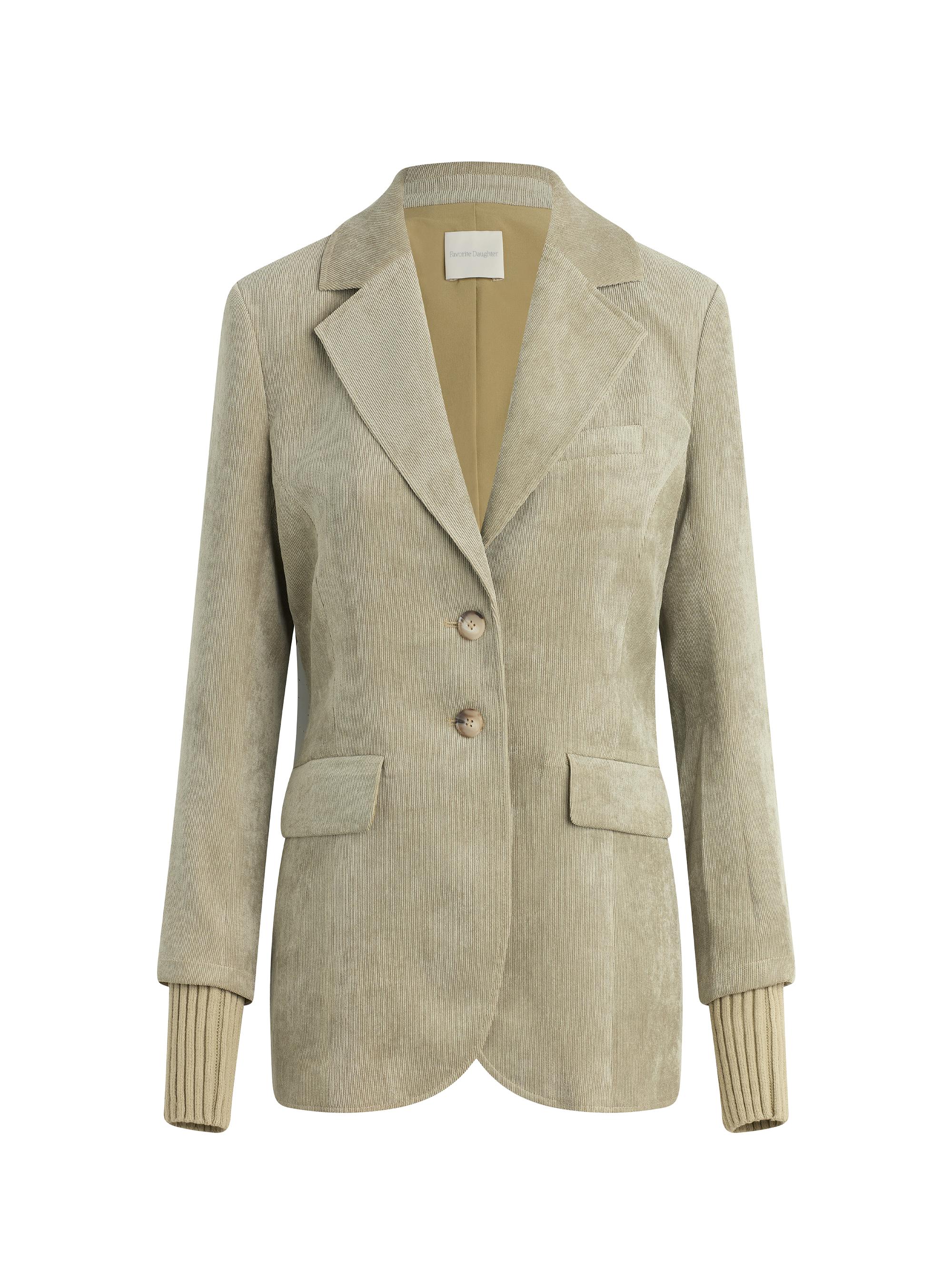 Favorite Daughter Women's City Corduroy Blazer - Eucalyptus