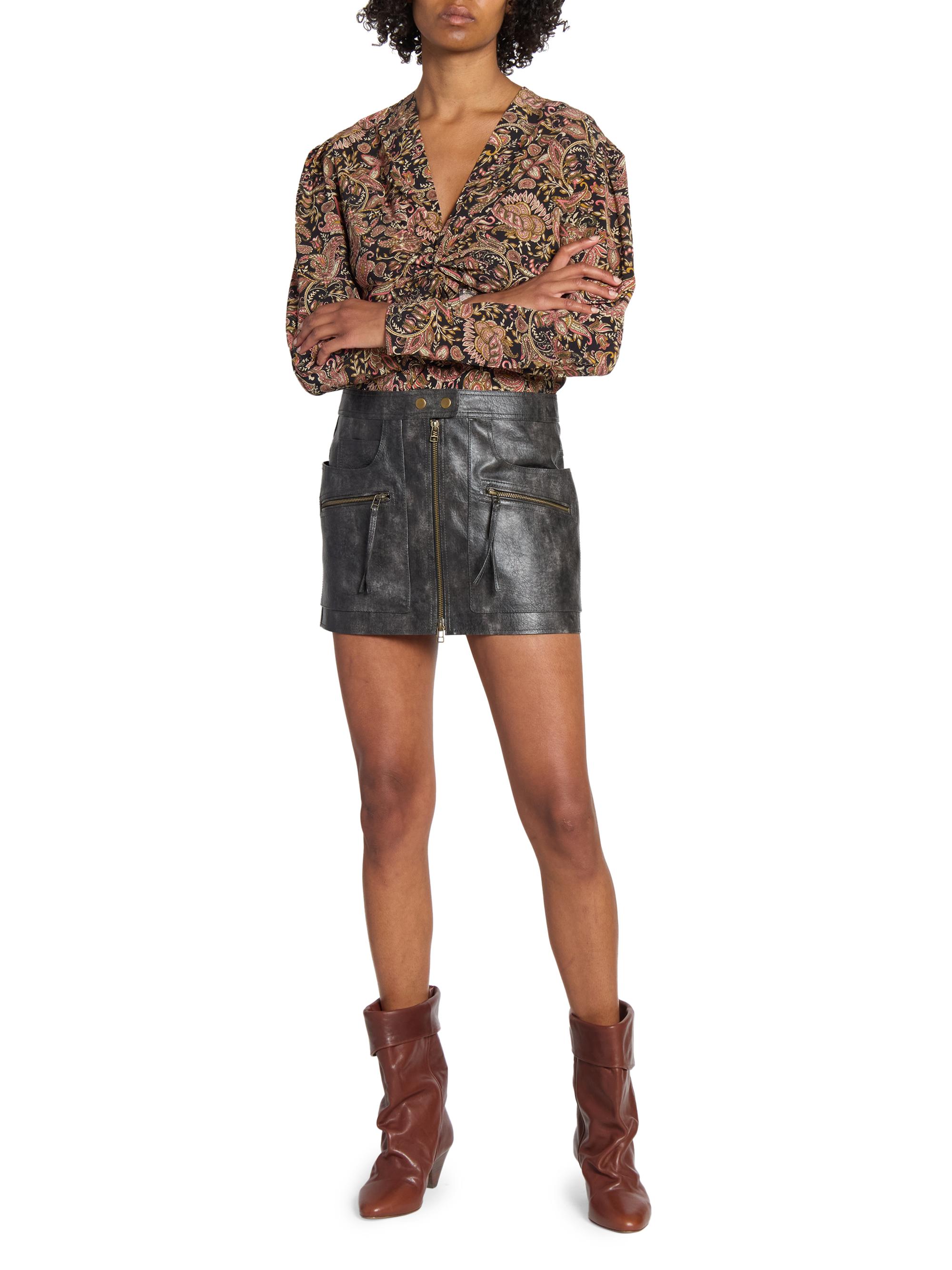 ミニスカート Isabel Marant Etoile Brown Kimmy Mini Skirt In